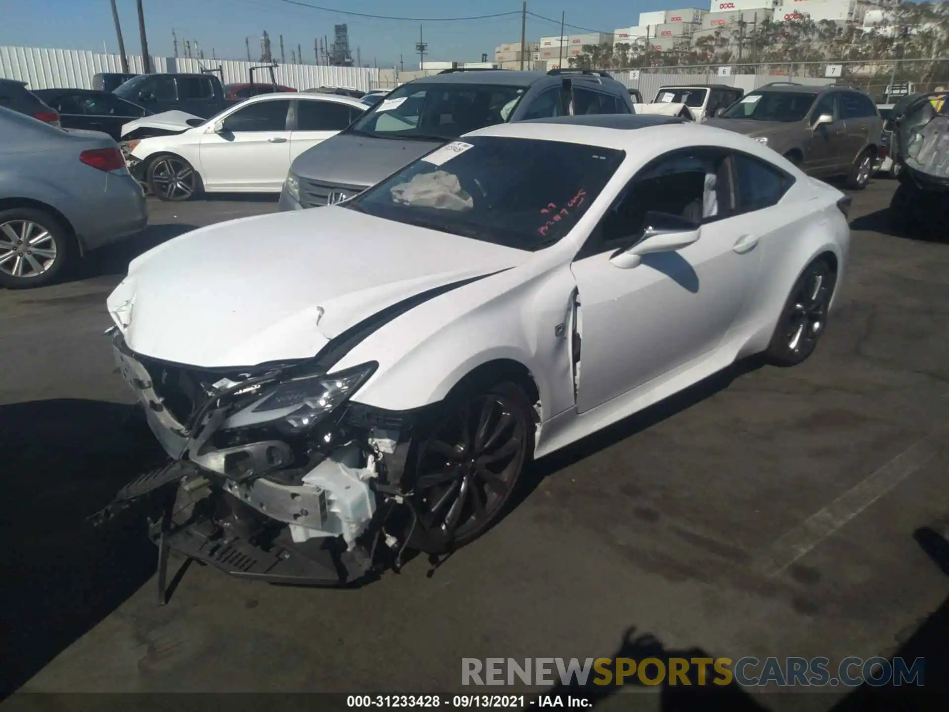 2 Photograph of a damaged car JTHGZ5BC4L5022873 LEXUS RC 2020