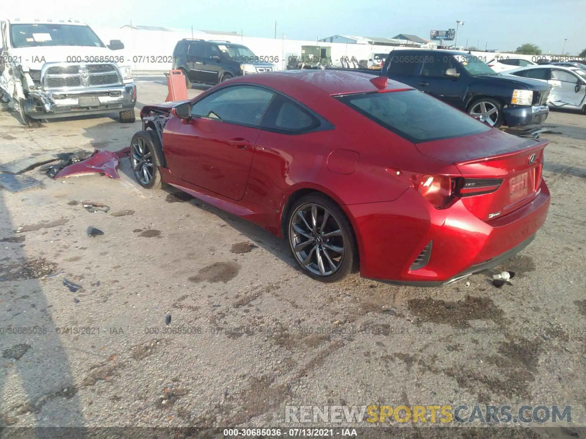 3 Photograph of a damaged car JTHGZ5BC5L5022154 LEXUS RC 2020