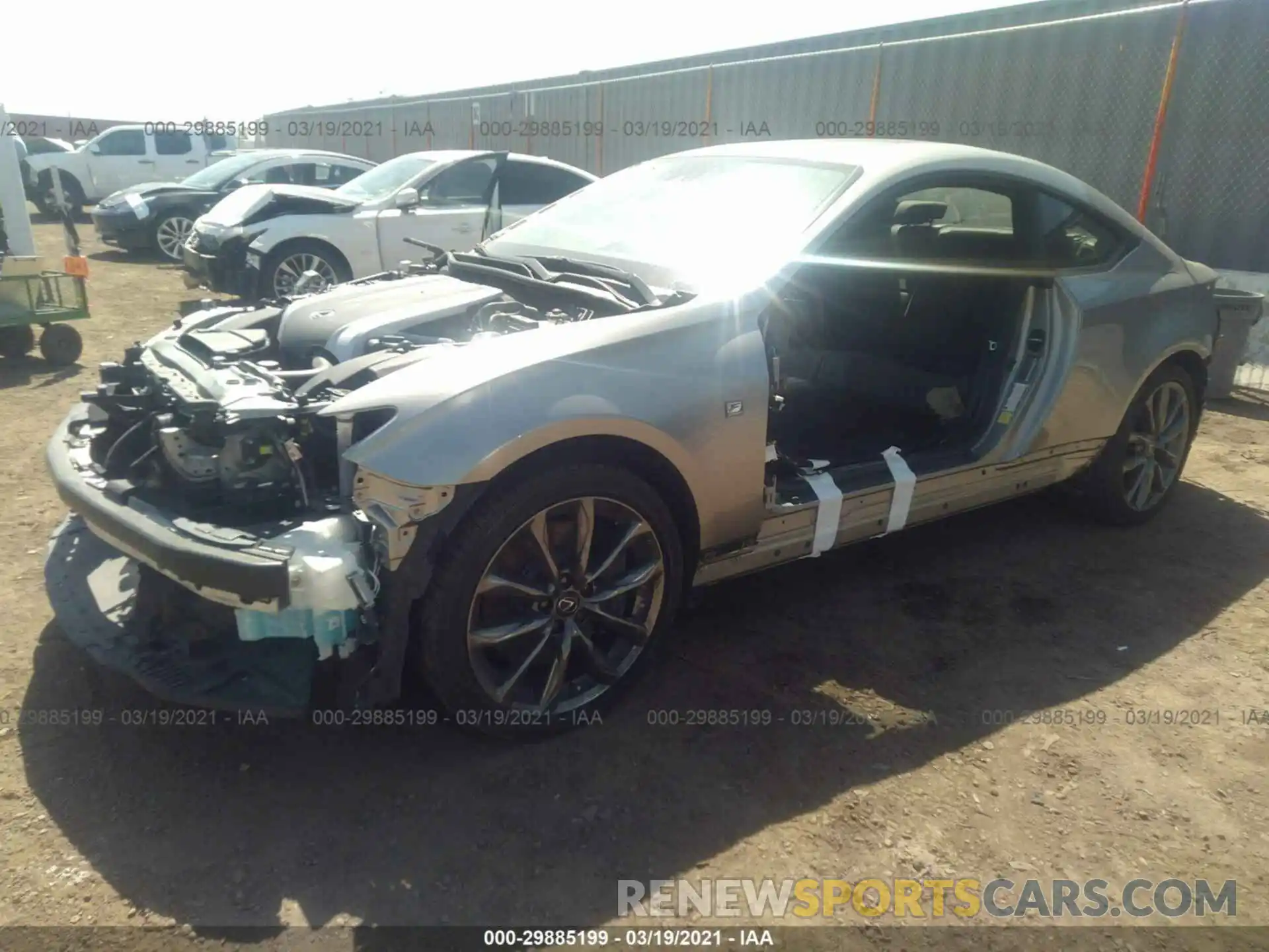 2 Photograph of a damaged car JTHGZ5BC5L5022297 LEXUS RC 2020