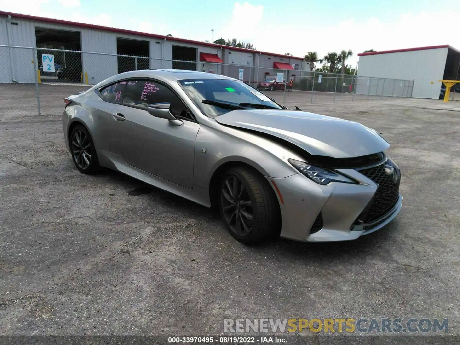 1 Photograph of a damaged car JTHGZ5BC7L5021829 LEXUS RC 2020