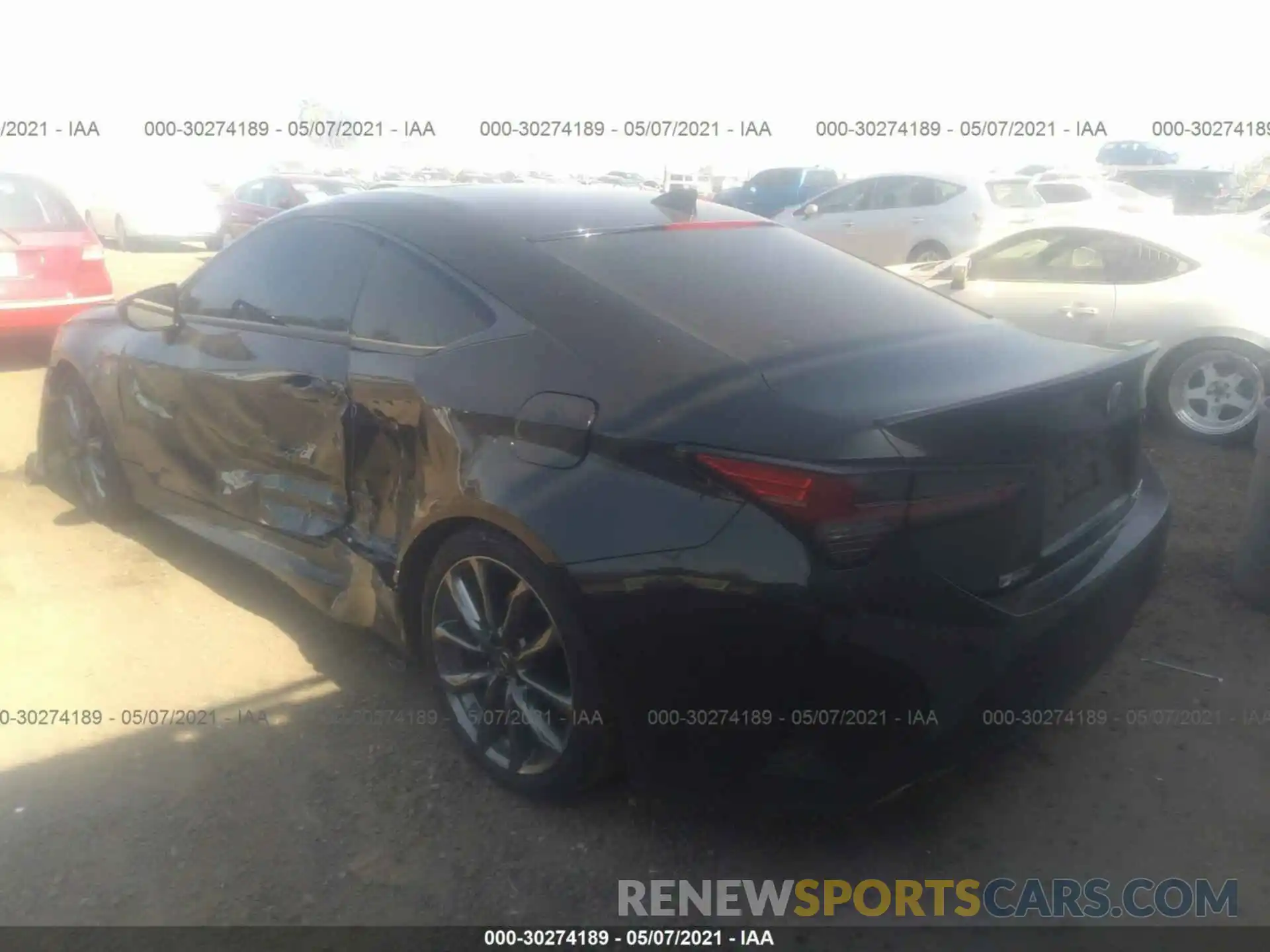 3 Photograph of a damaged car JTHGZ5BC9L5022500 LEXUS RC 2020