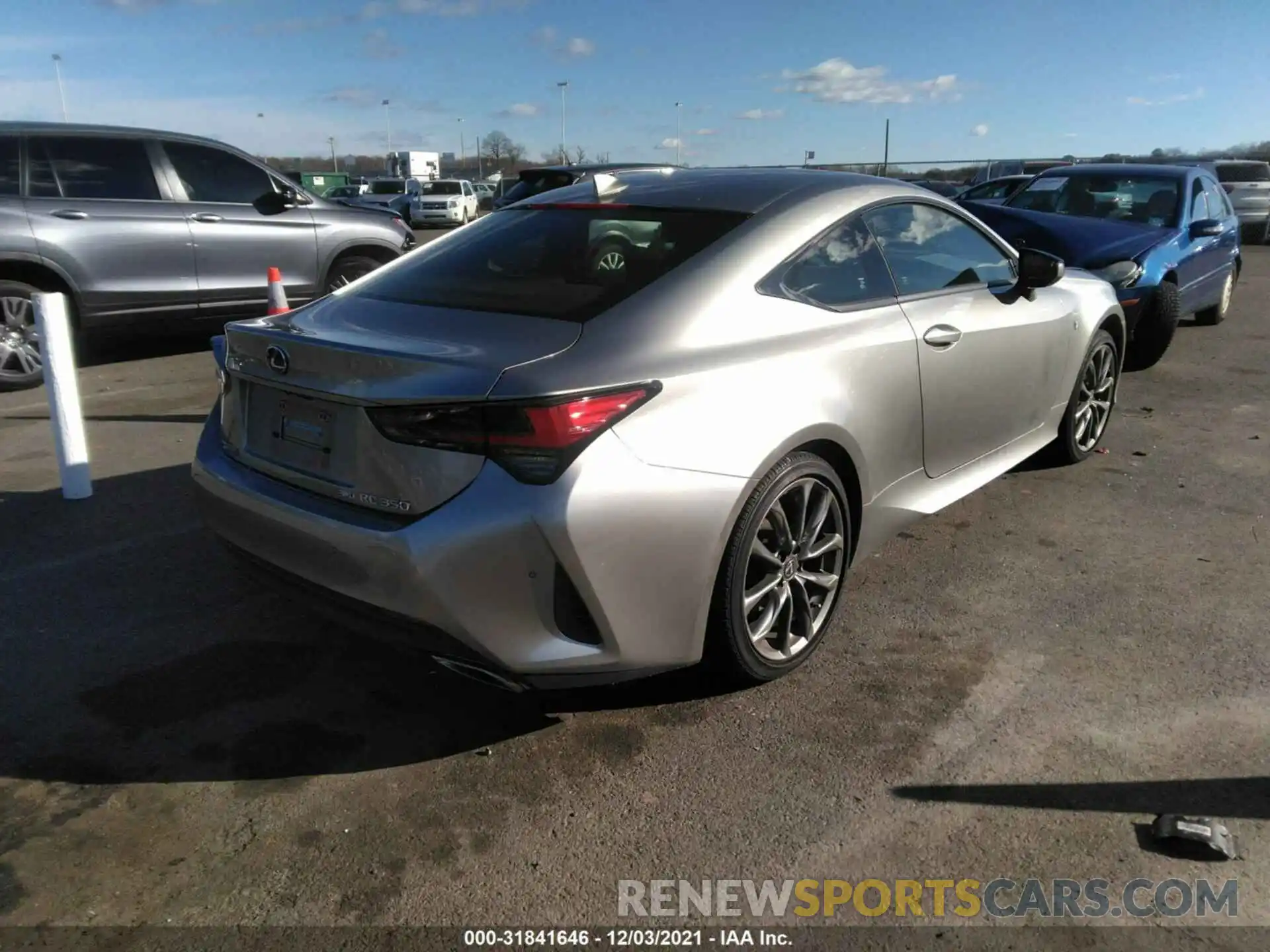 4 Фотография поврежденного автомобиля JTHGZ5DCXL5010465 LEXUS RC 2020