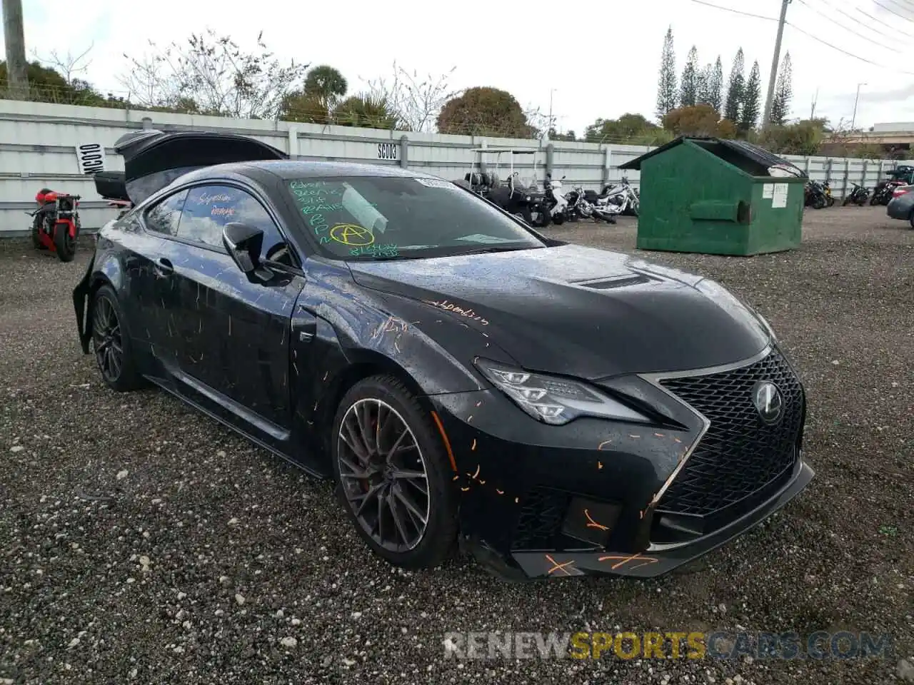 1 Photograph of a damaged car JTHJP5BC3L5007731 LEXUS RC 2020