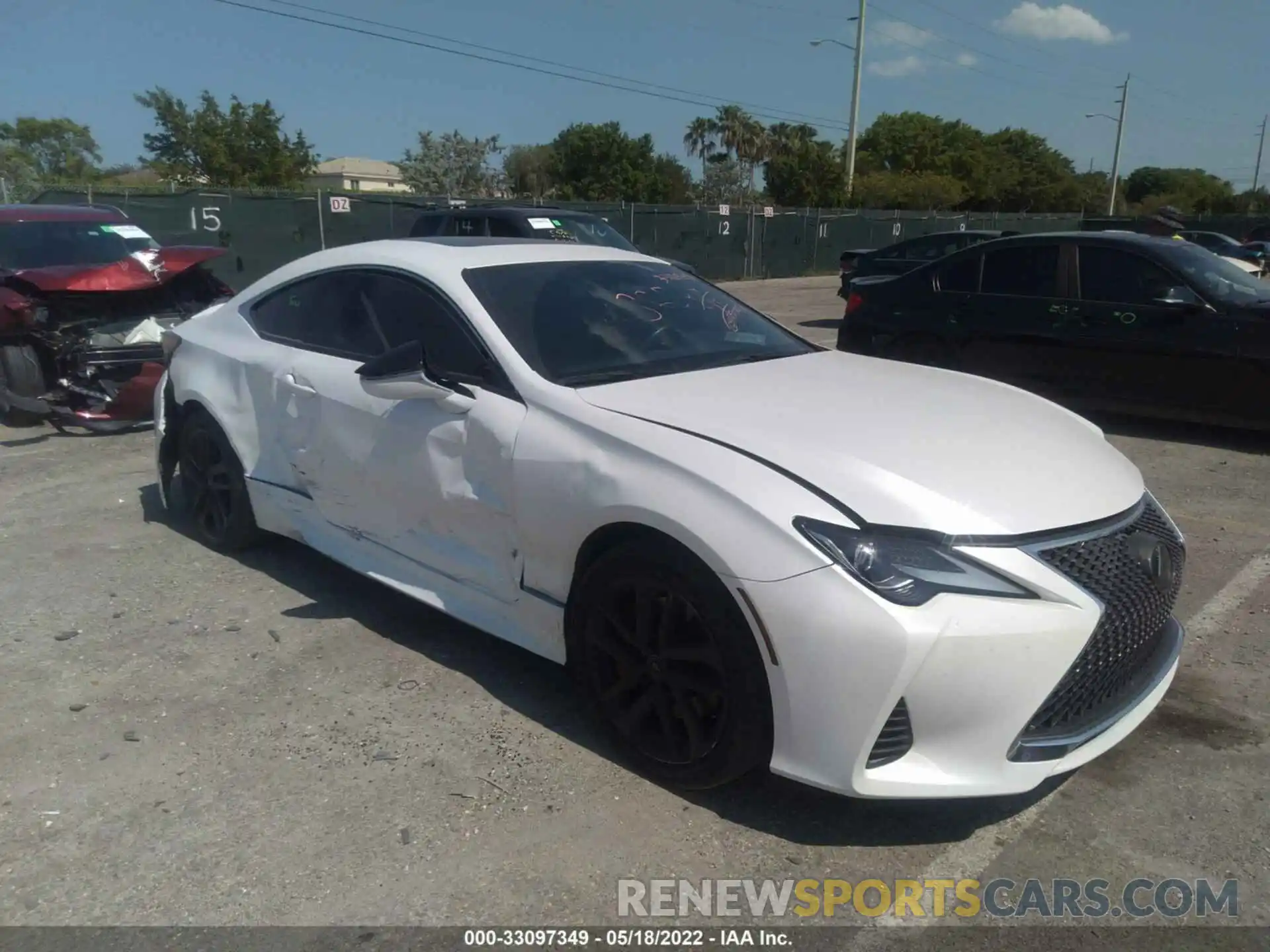 1 Photograph of a damaged car JTHAA5BC7M5011509 LEXUS RC 2021