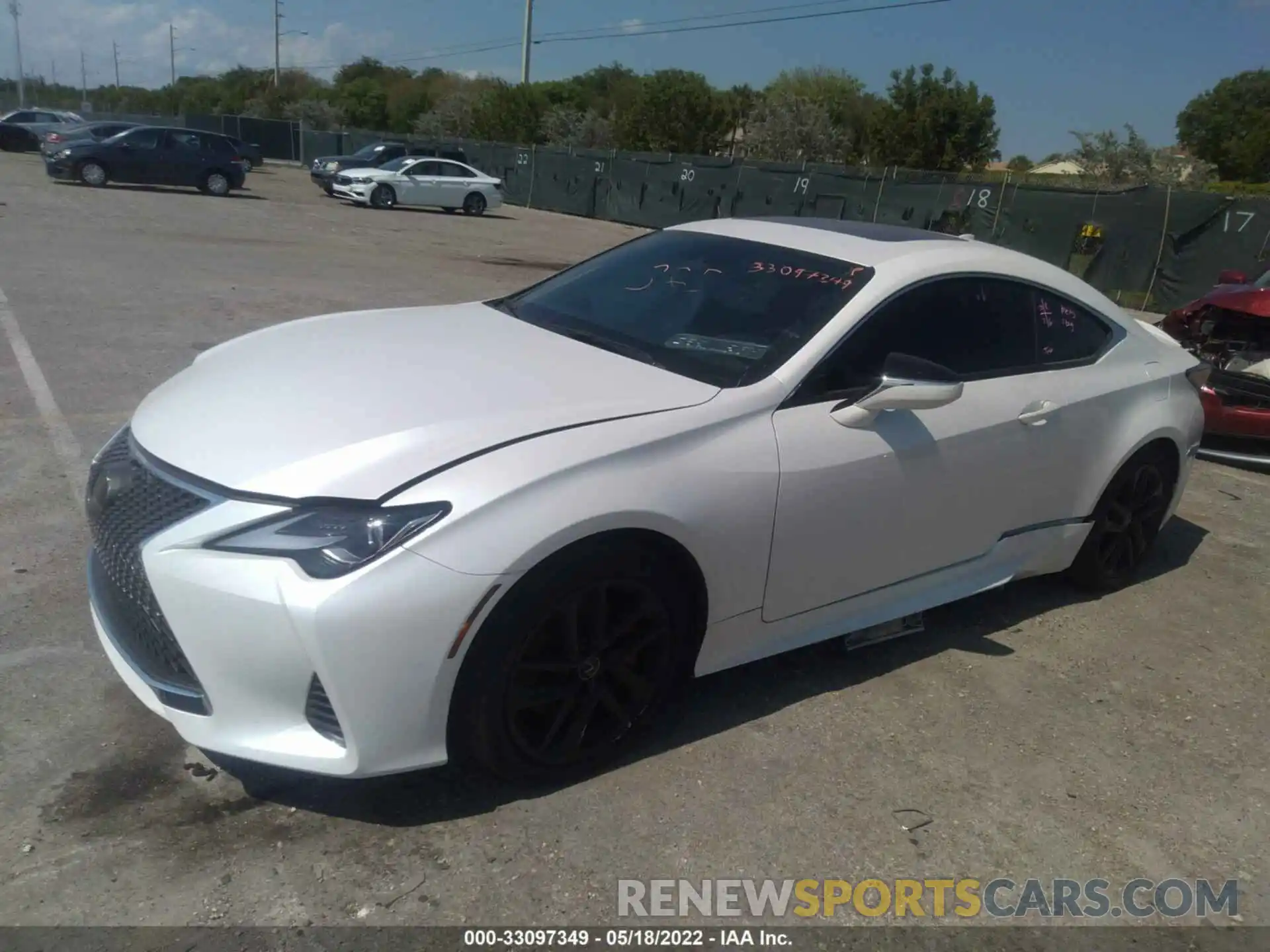 2 Photograph of a damaged car JTHAA5BC7M5011509 LEXUS RC 2021