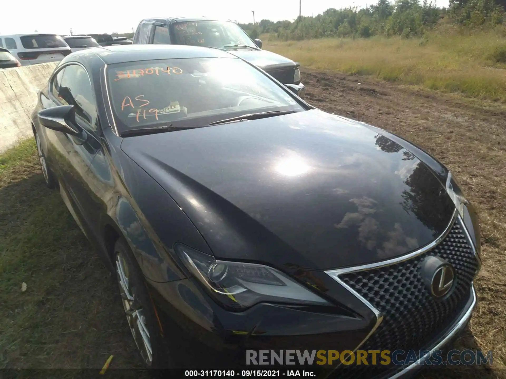 1 Photograph of a damaged car JTHD85EC7M5006234 LEXUS RC 2021