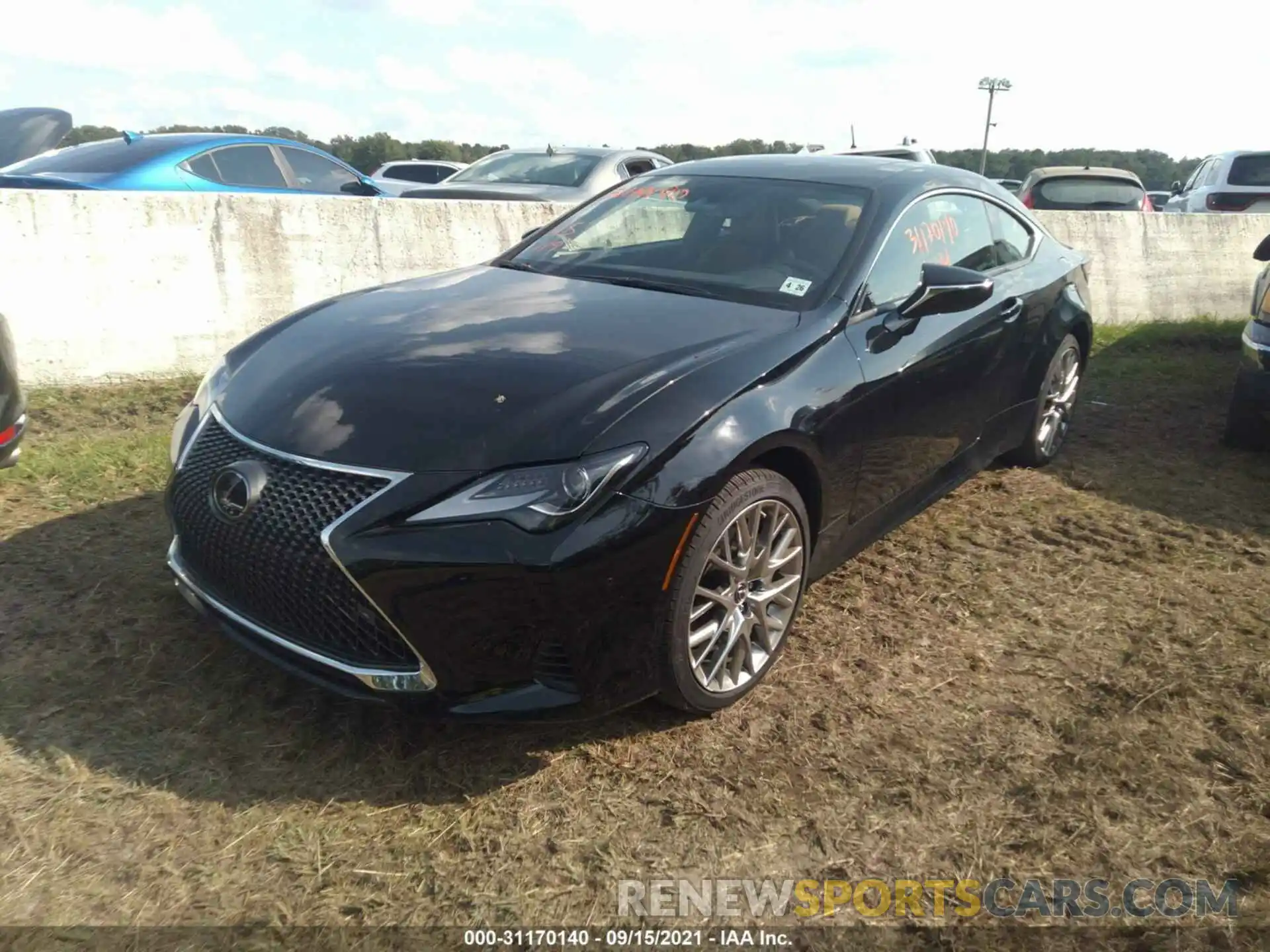 2 Photograph of a damaged car JTHD85EC7M5006234 LEXUS RC 2021