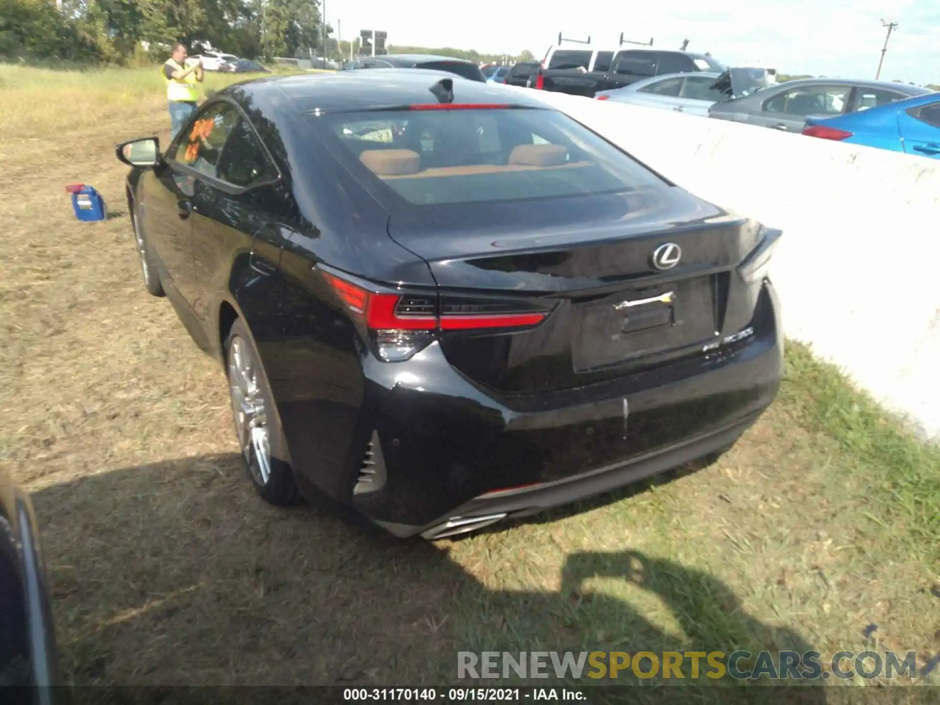 3 Photograph of a damaged car JTHD85EC7M5006234 LEXUS RC 2021