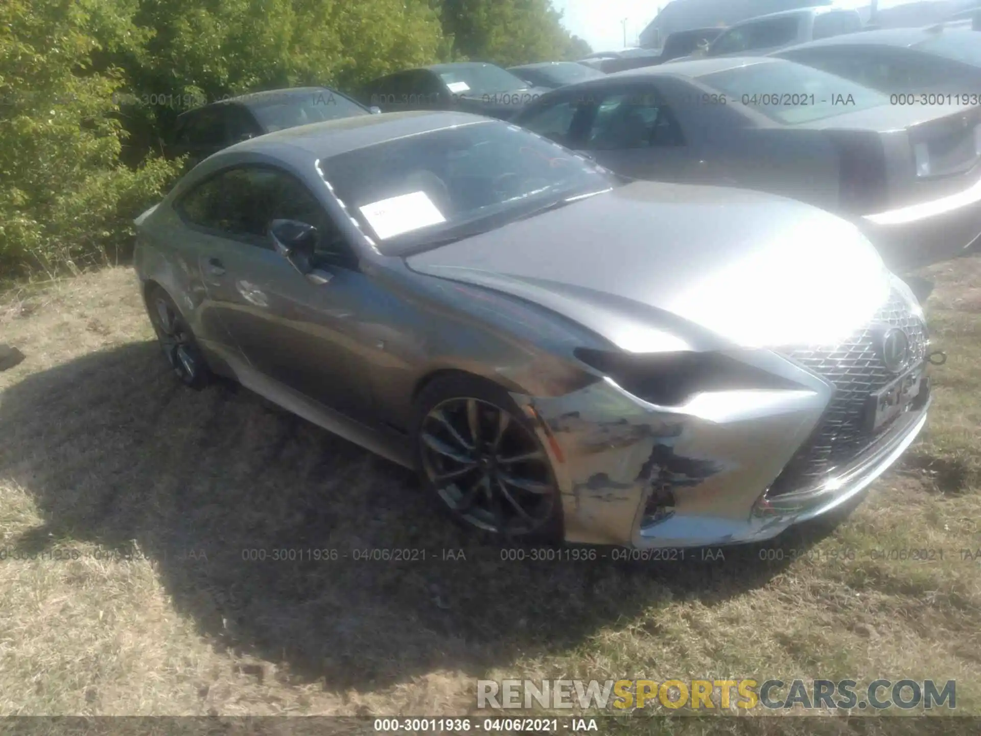 1 Photograph of a damaged car JTHG85EC0M5006153 LEXUS RC 2021