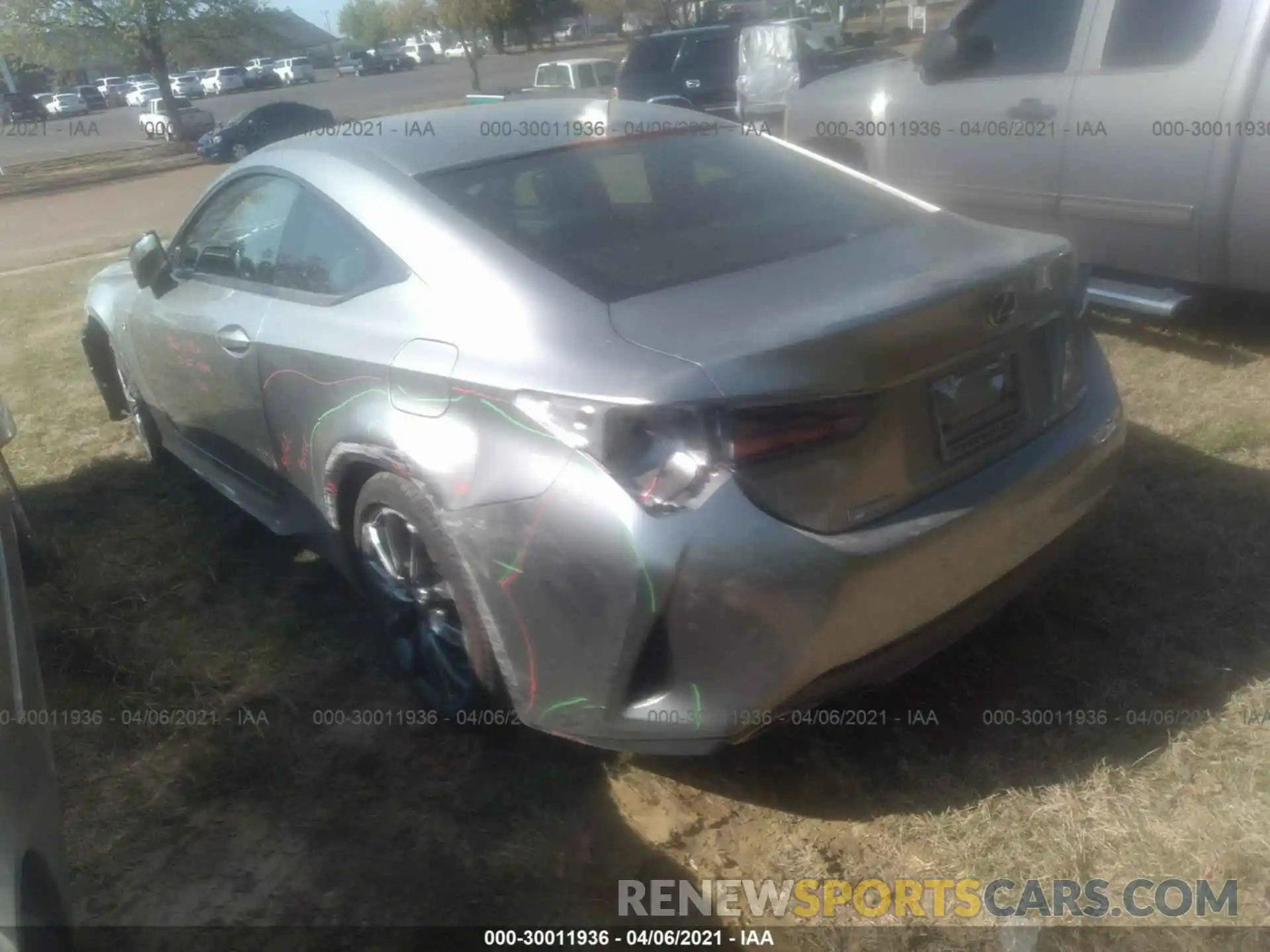 3 Photograph of a damaged car JTHG85EC0M5006153 LEXUS RC 2021