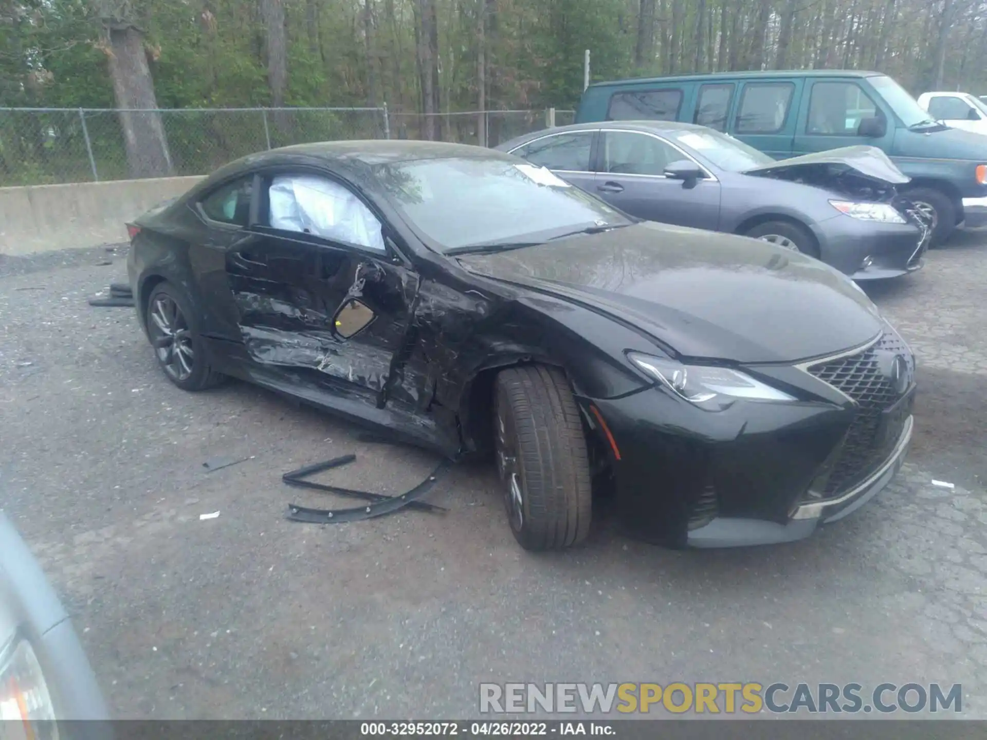 1 Photograph of a damaged car JTHG85EC4M5006432 LEXUS RC 2021