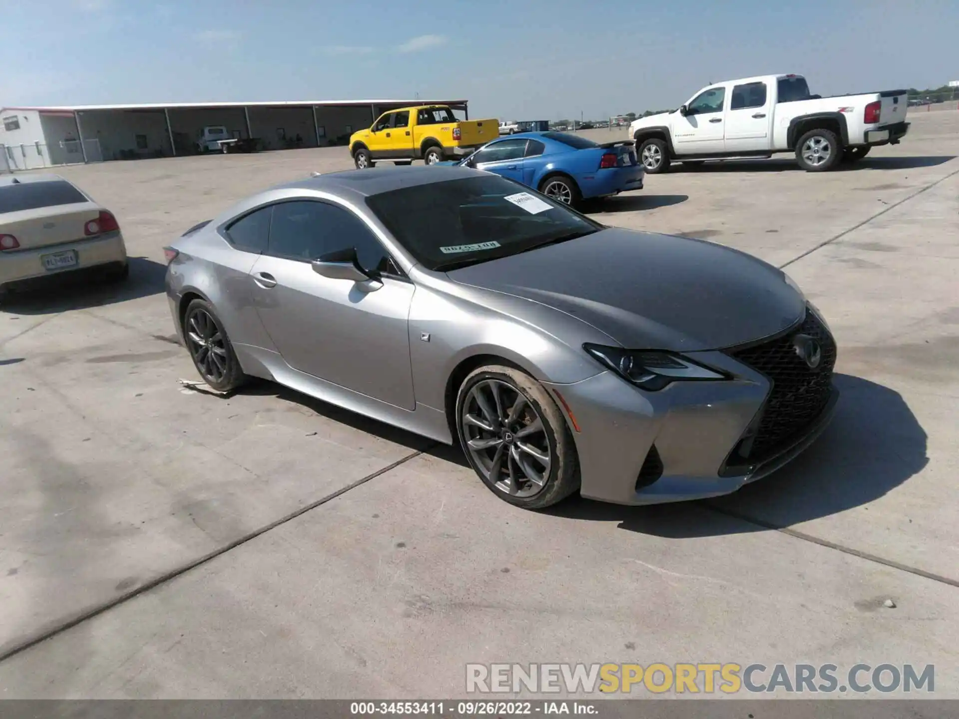 1 Photograph of a damaged car JTHGA5BC1M5011158 LEXUS RC 2021