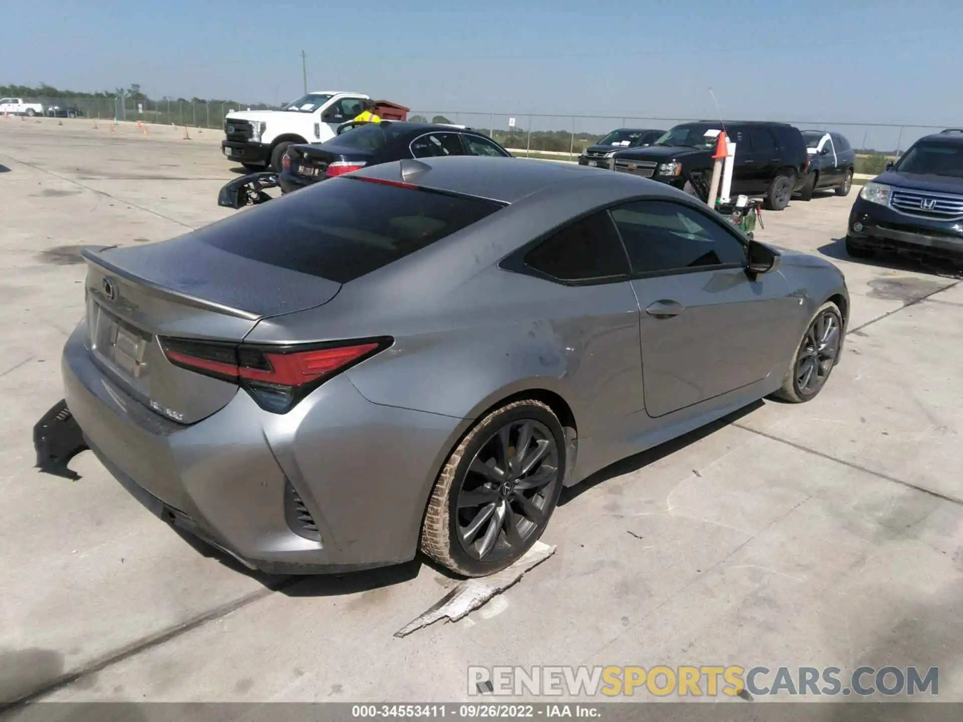 4 Photograph of a damaged car JTHGA5BC1M5011158 LEXUS RC 2021