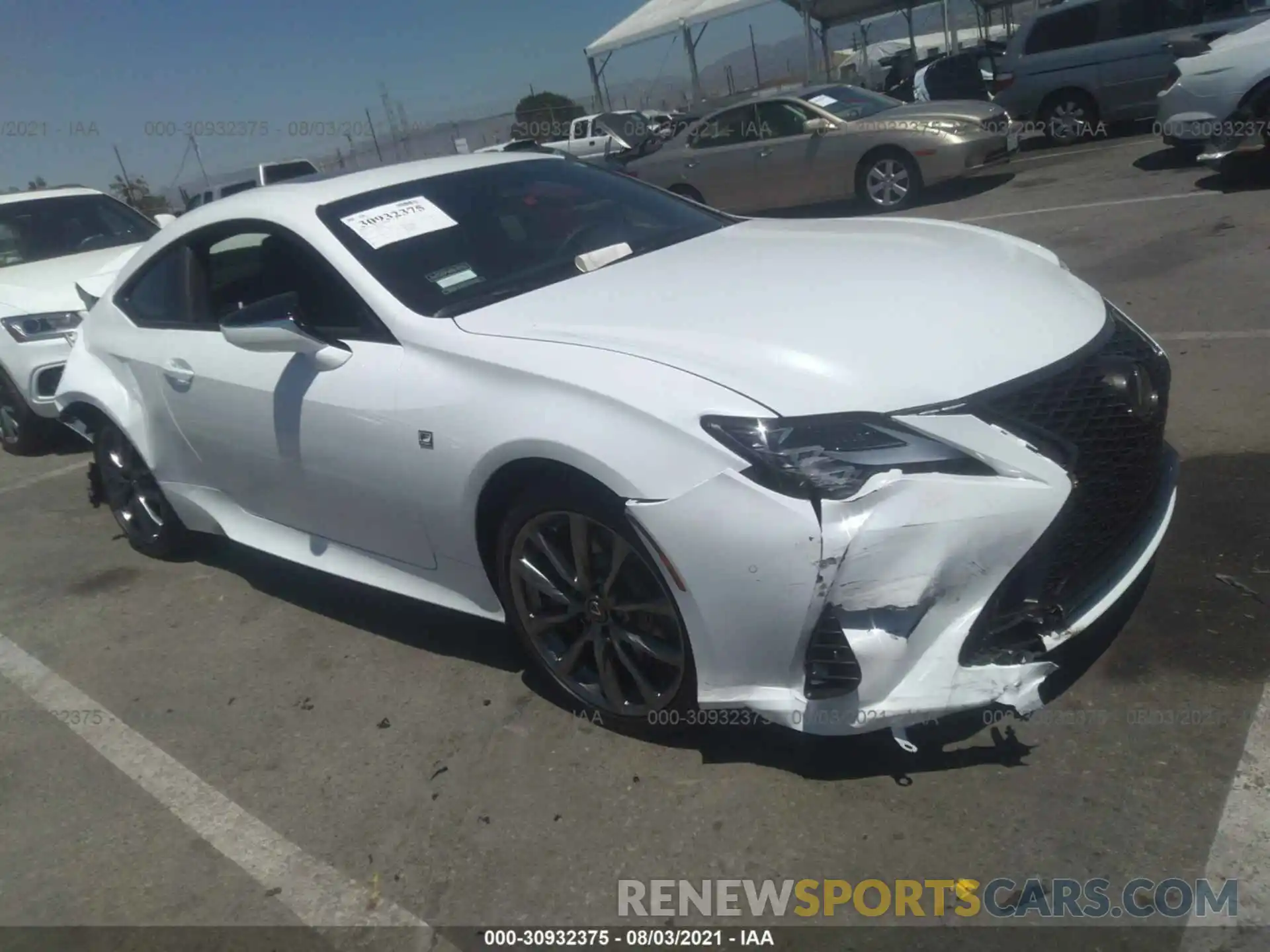 1 Photograph of a damaged car JTHGZ5BC0M5024590 LEXUS RC 2021