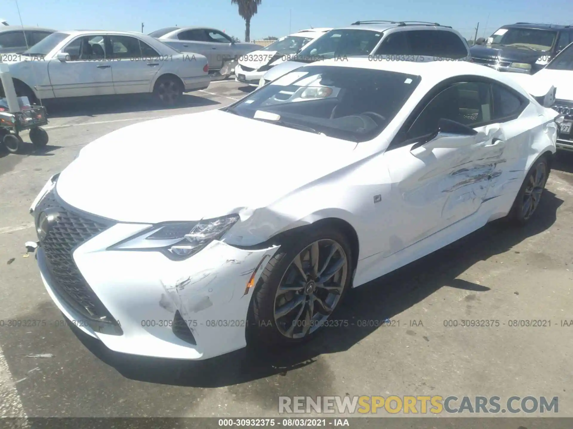 2 Photograph of a damaged car JTHGZ5BC0M5024590 LEXUS RC 2021