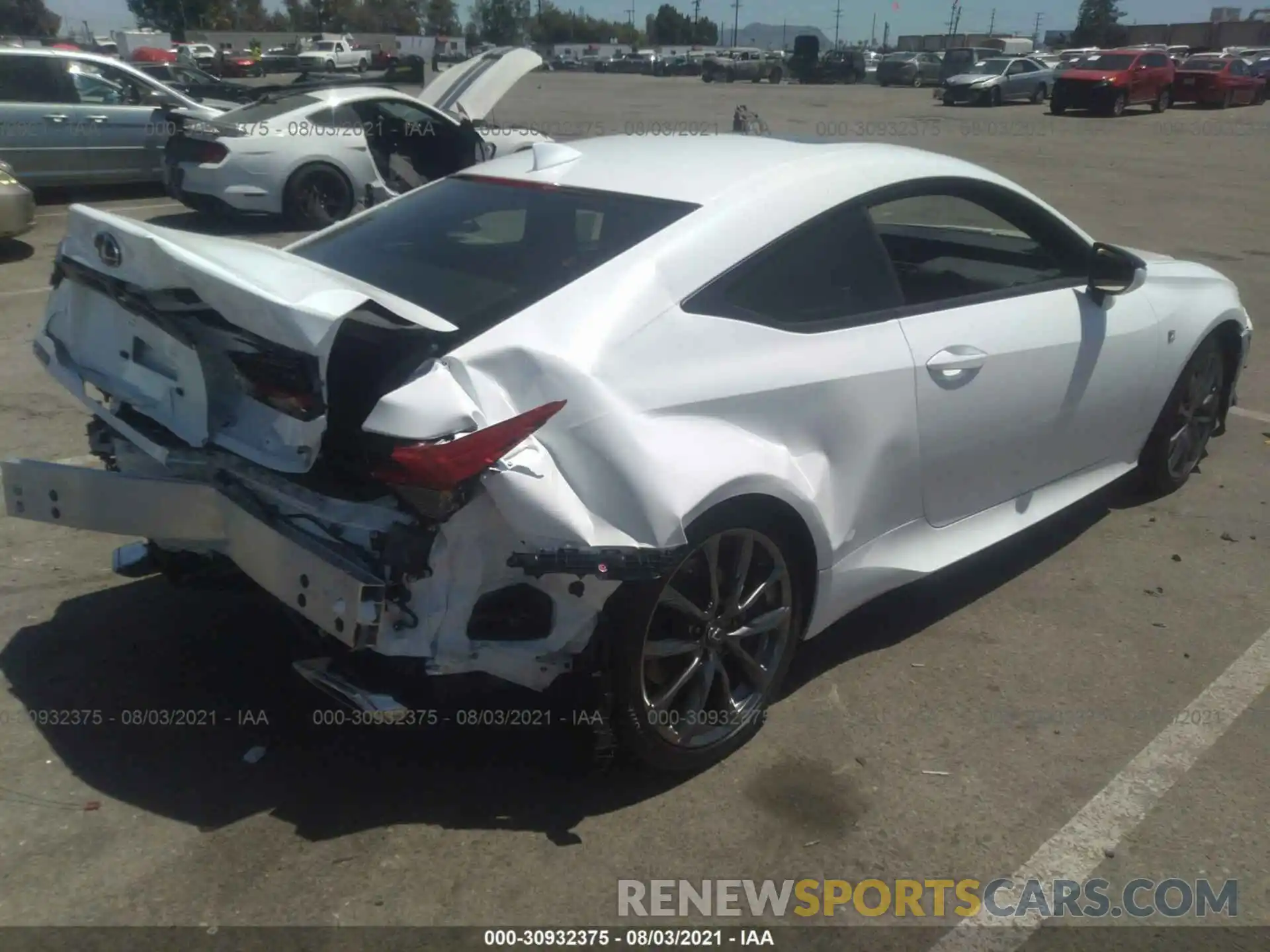 4 Photograph of a damaged car JTHGZ5BC0M5024590 LEXUS RC 2021