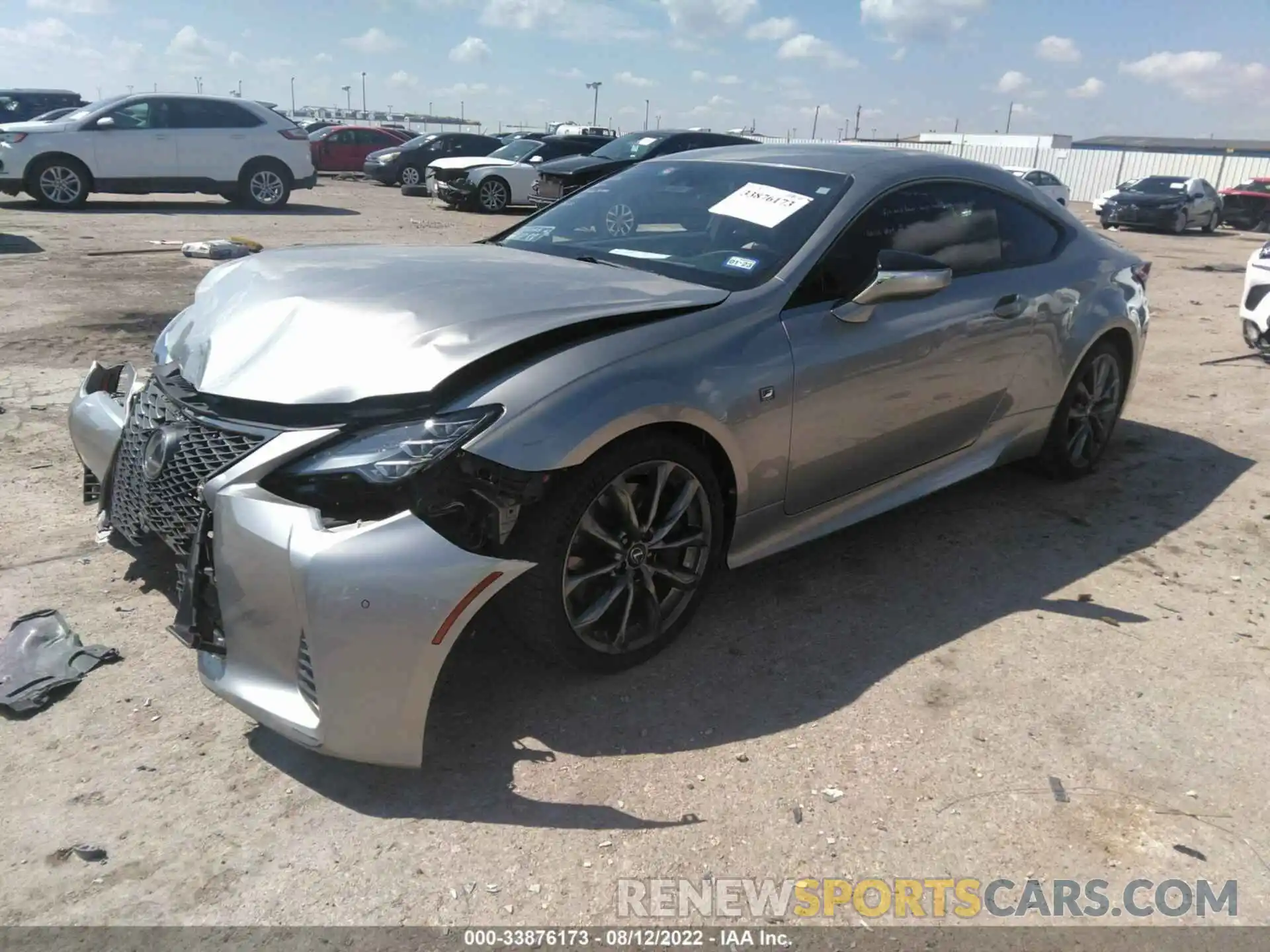 2 Photograph of a damaged car JTHGZ5BC6M5023332 LEXUS RC 2021