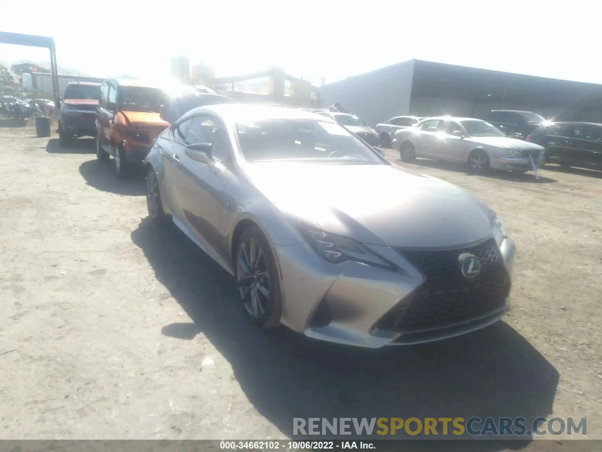 1 Photograph of a damaged car JTHGZ5BC8M5023395 LEXUS RC 2021