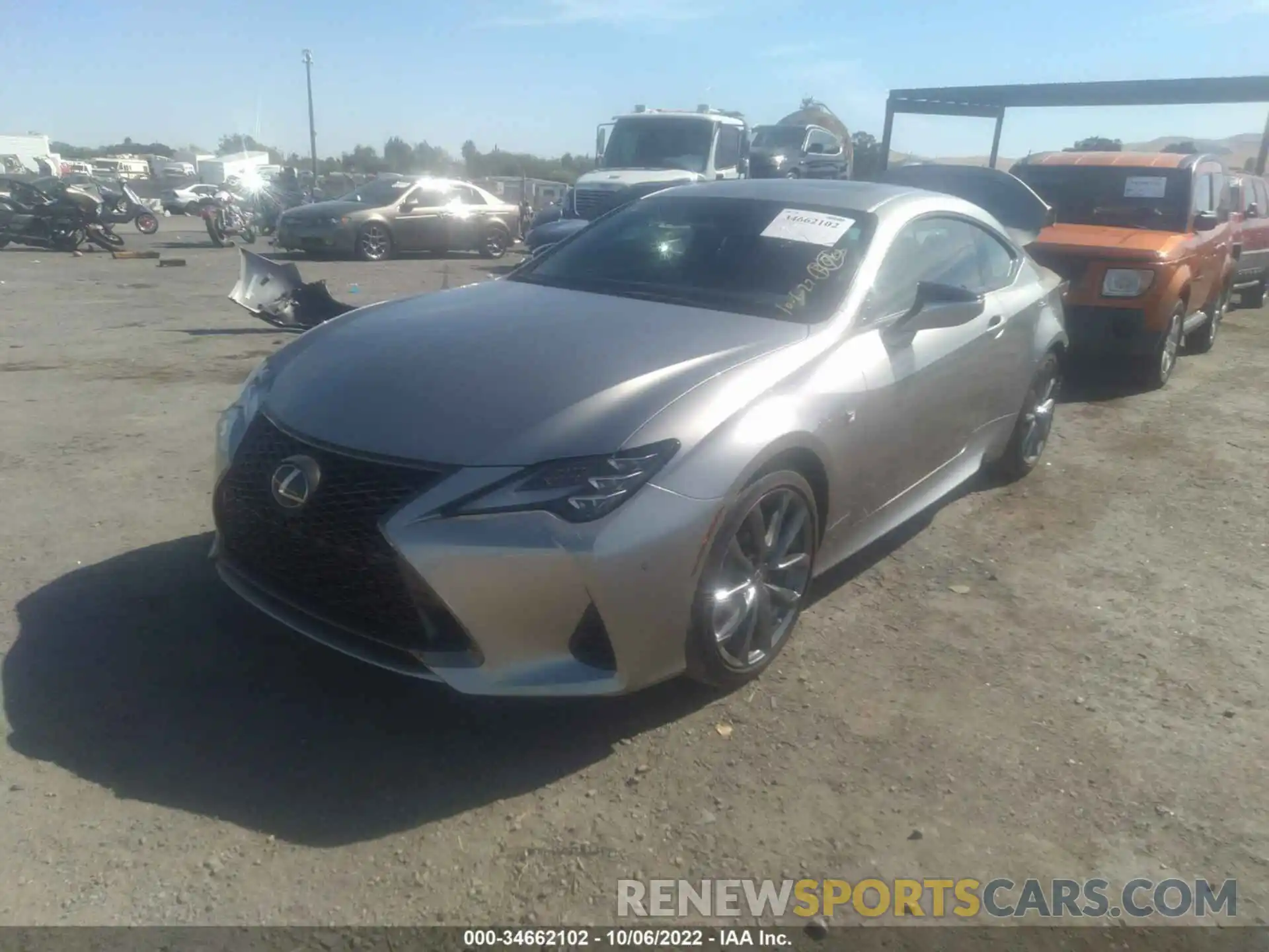 2 Photograph of a damaged car JTHGZ5BC8M5023395 LEXUS RC 2021