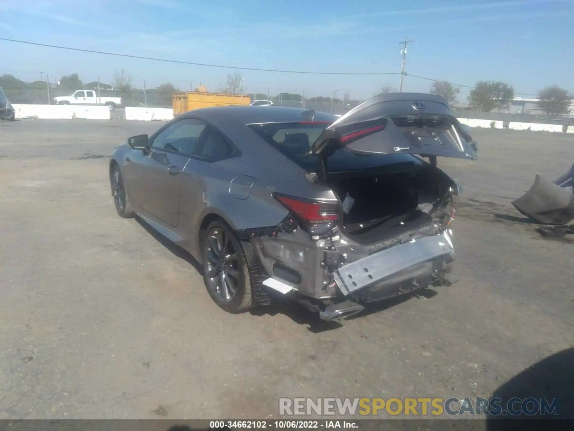 3 Photograph of a damaged car JTHGZ5BC8M5023395 LEXUS RC 2021