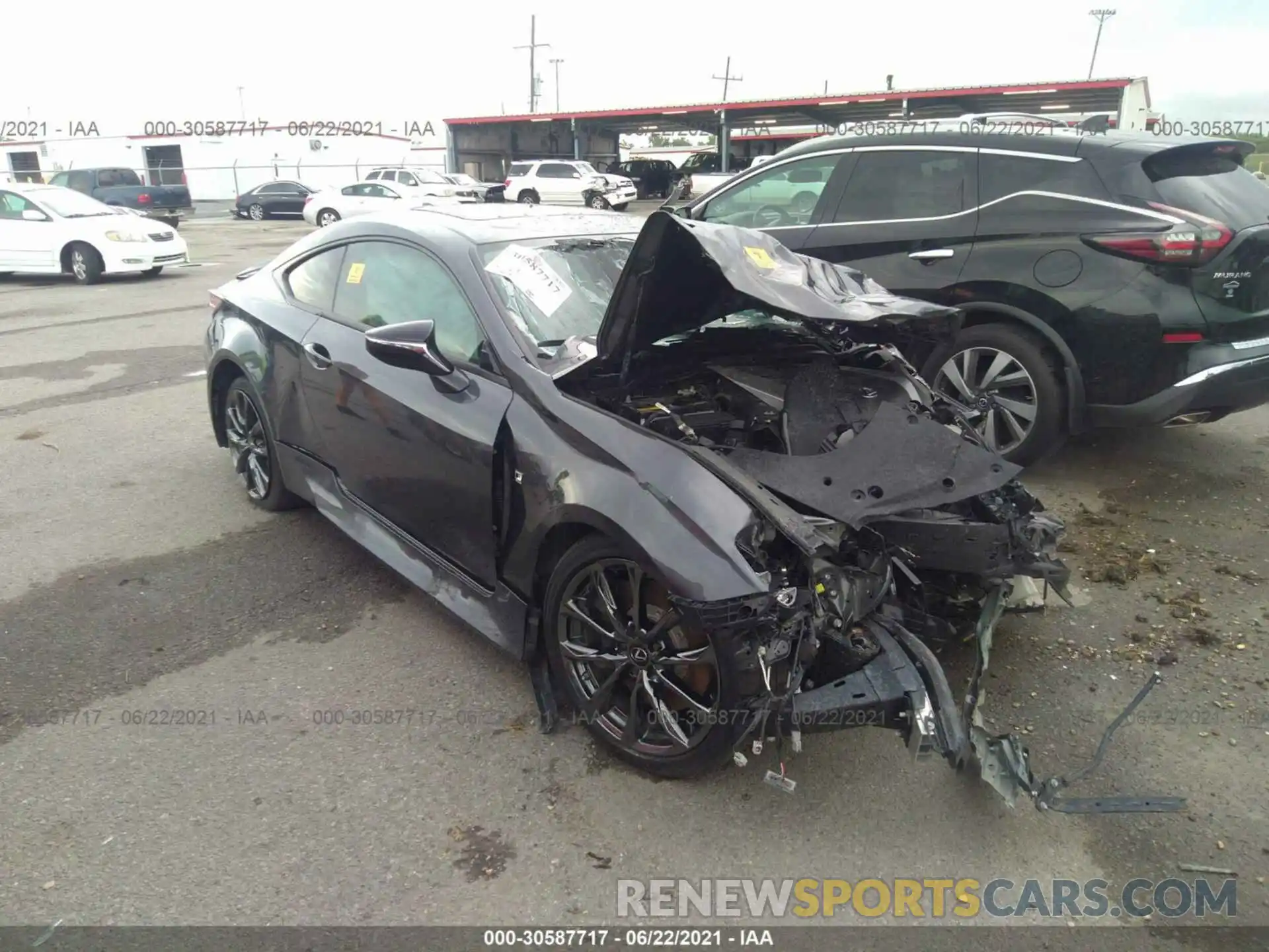 1 Photograph of a damaged car JTHGZ5BC8M5023459 LEXUS RC 2021