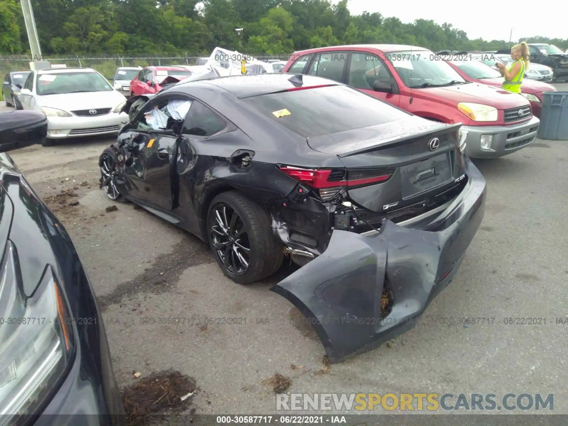 3 Photograph of a damaged car JTHGZ5BC8M5023459 LEXUS RC 2021