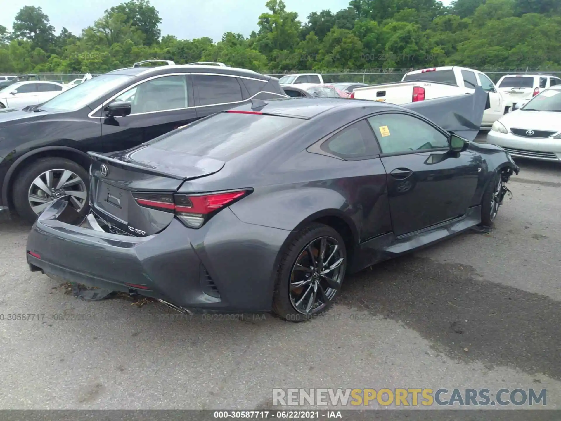 4 Photograph of a damaged car JTHGZ5BC8M5023459 LEXUS RC 2021