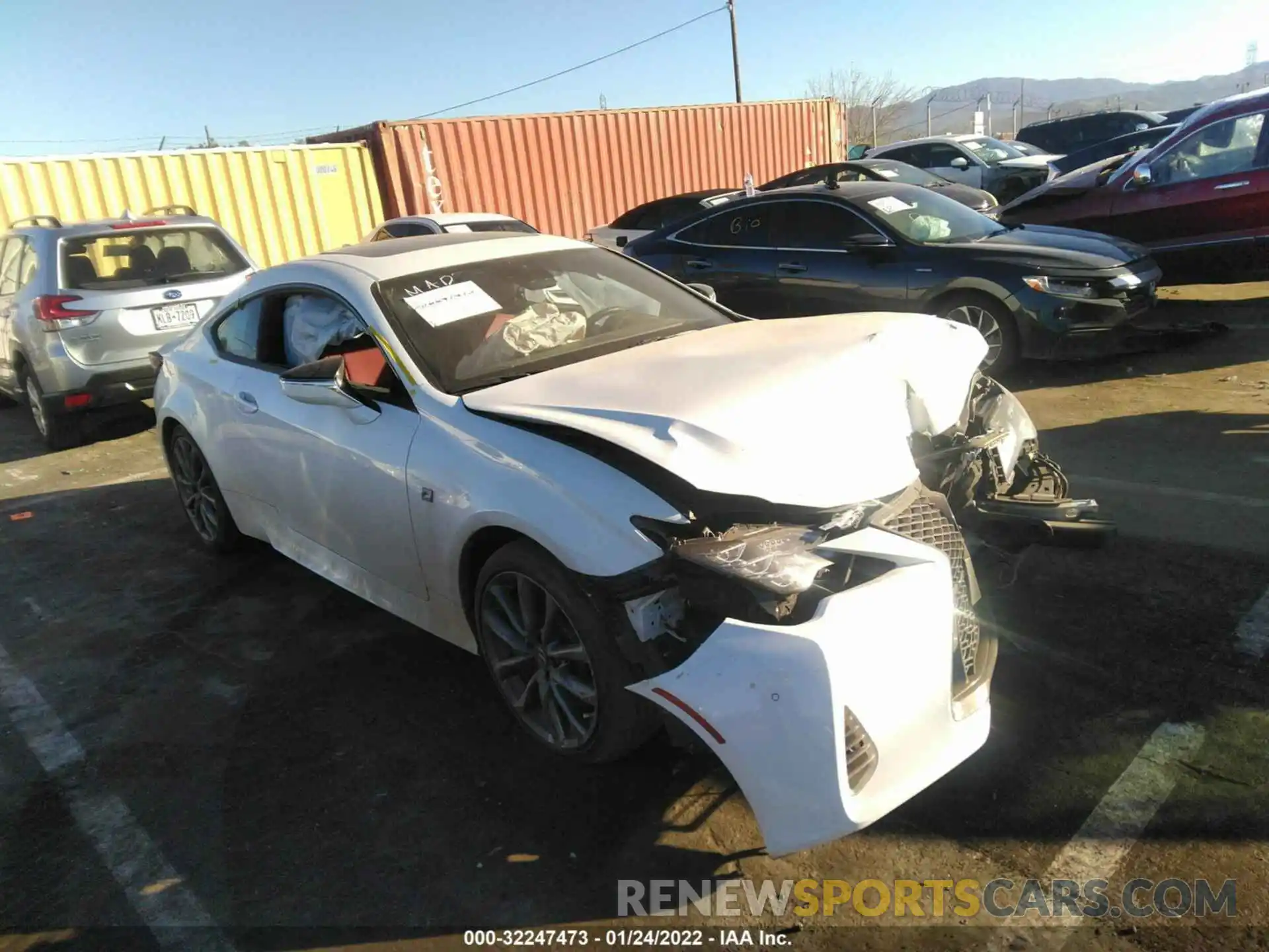 1 Photograph of a damaged car JTHGZ5BC9M5023518 LEXUS RC 2021