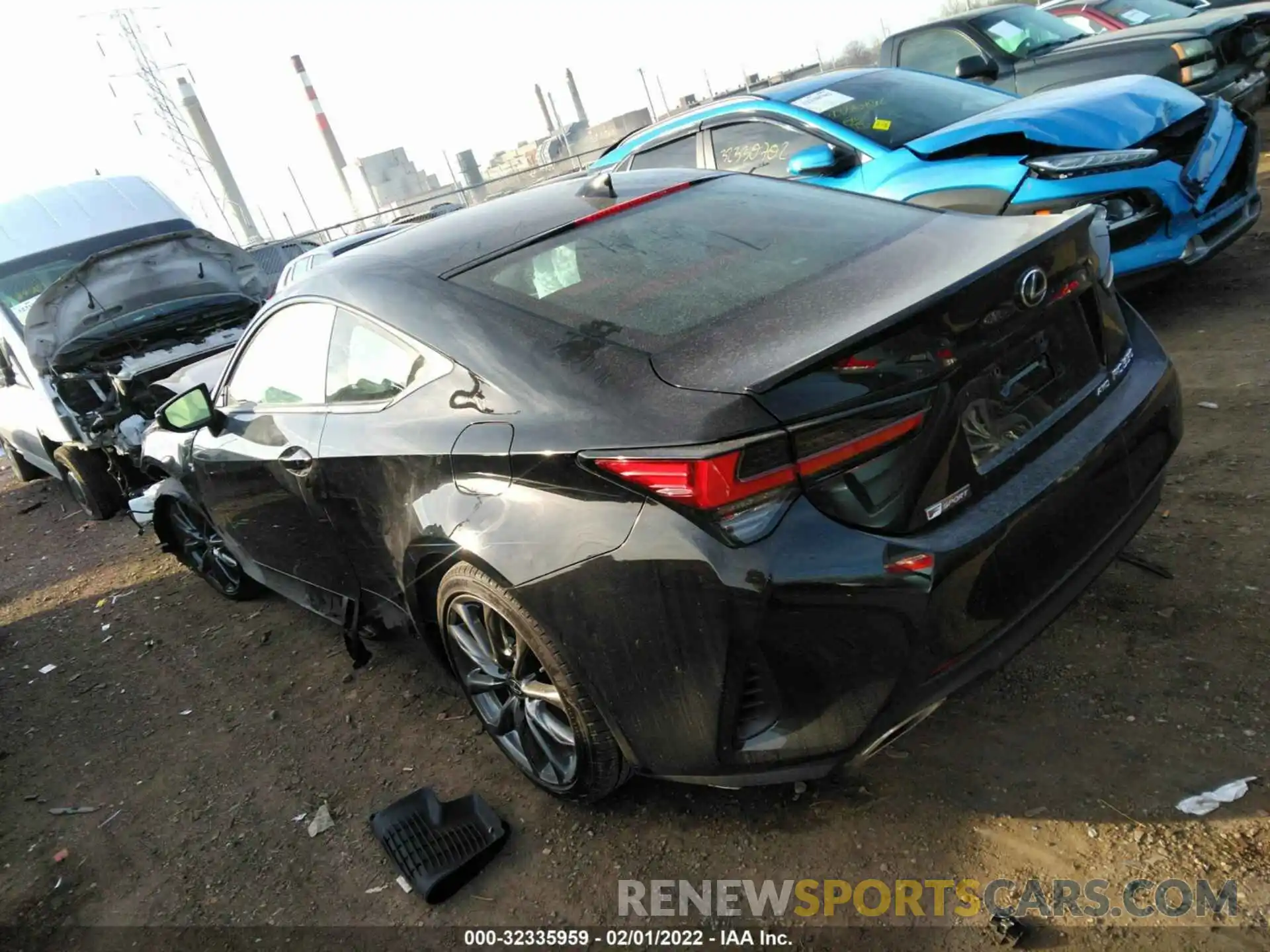 3 Фотография поврежденного автомобиля JTHGZ5DC5M5011136 LEXUS RC 2021