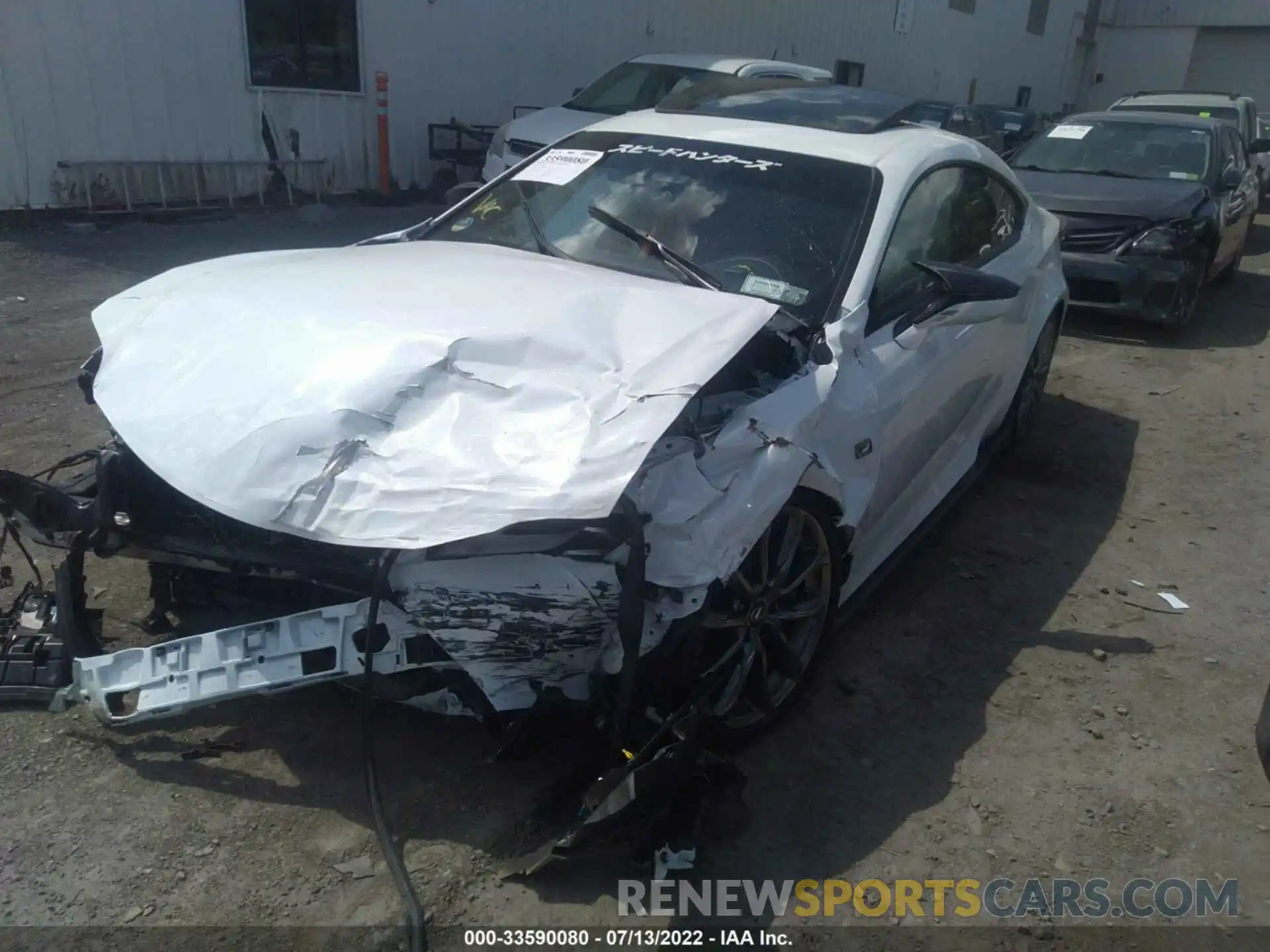 2 Photograph of a damaged car JTHGZ5DC8M5011096 LEXUS RC 2021