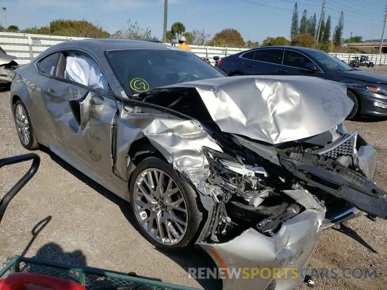 1 Photograph of a damaged car JTHDZ5BC7N5024977 LEXUS RC 2022