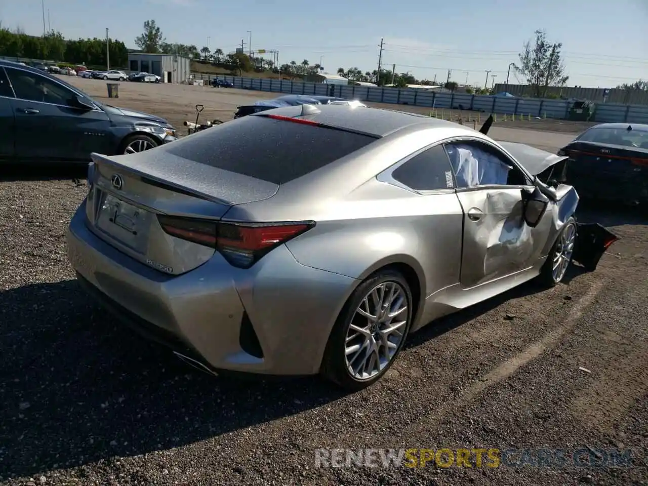 4 Photograph of a damaged car JTHDZ5BC7N5024977 LEXUS RC 2022