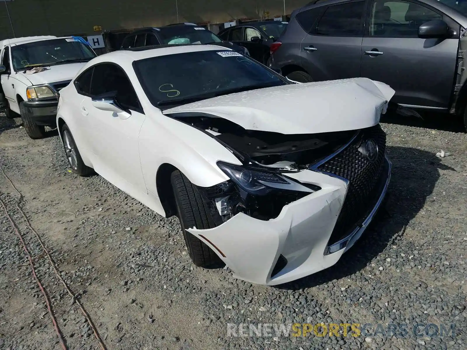 1 Photograph of a damaged car JTHAA5BCXL5010689 LEXUS RC 300 BAS 2020