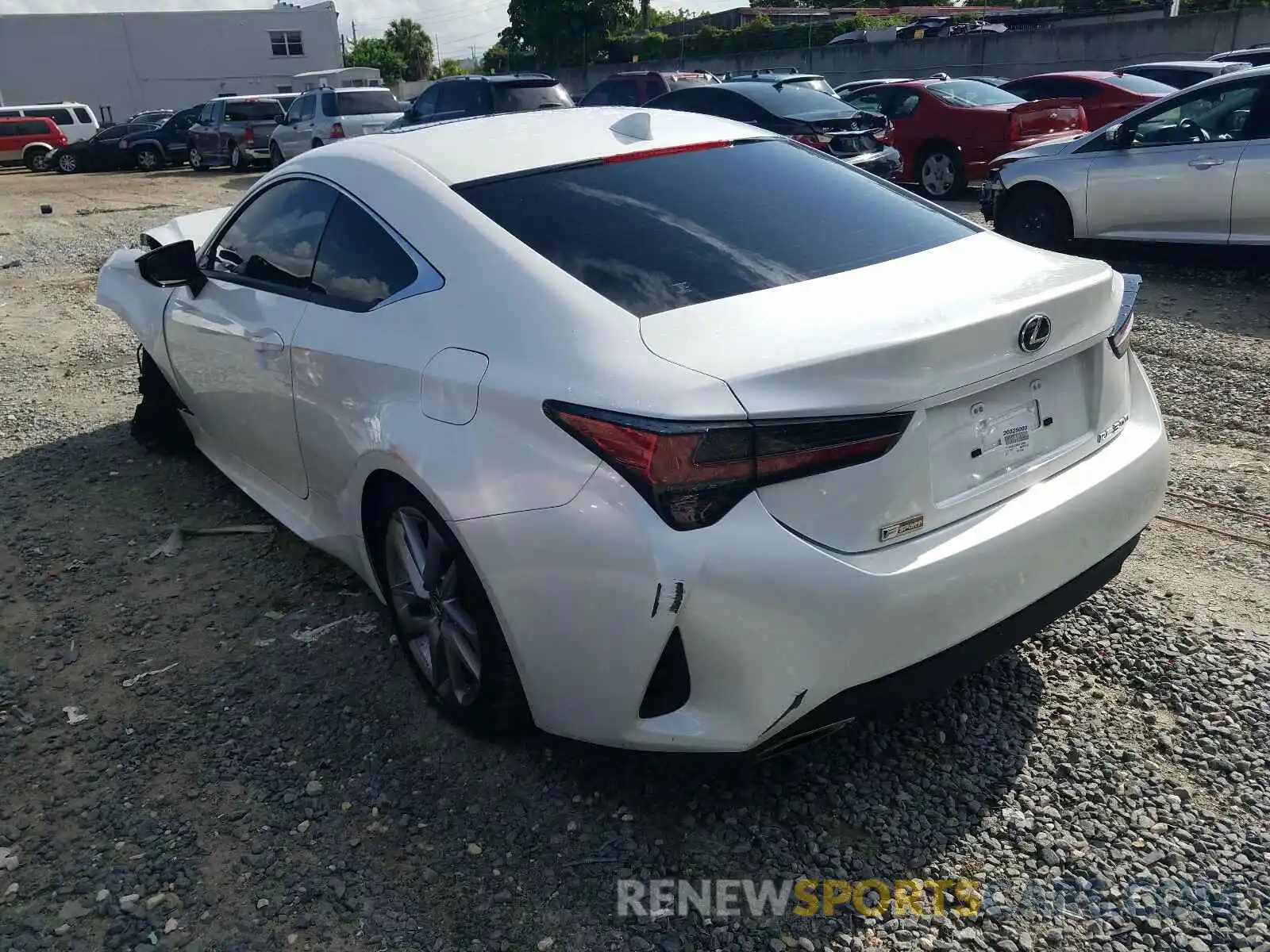 3 Photograph of a damaged car JTHAA5BCXL5010689 LEXUS RC 300 BAS 2020