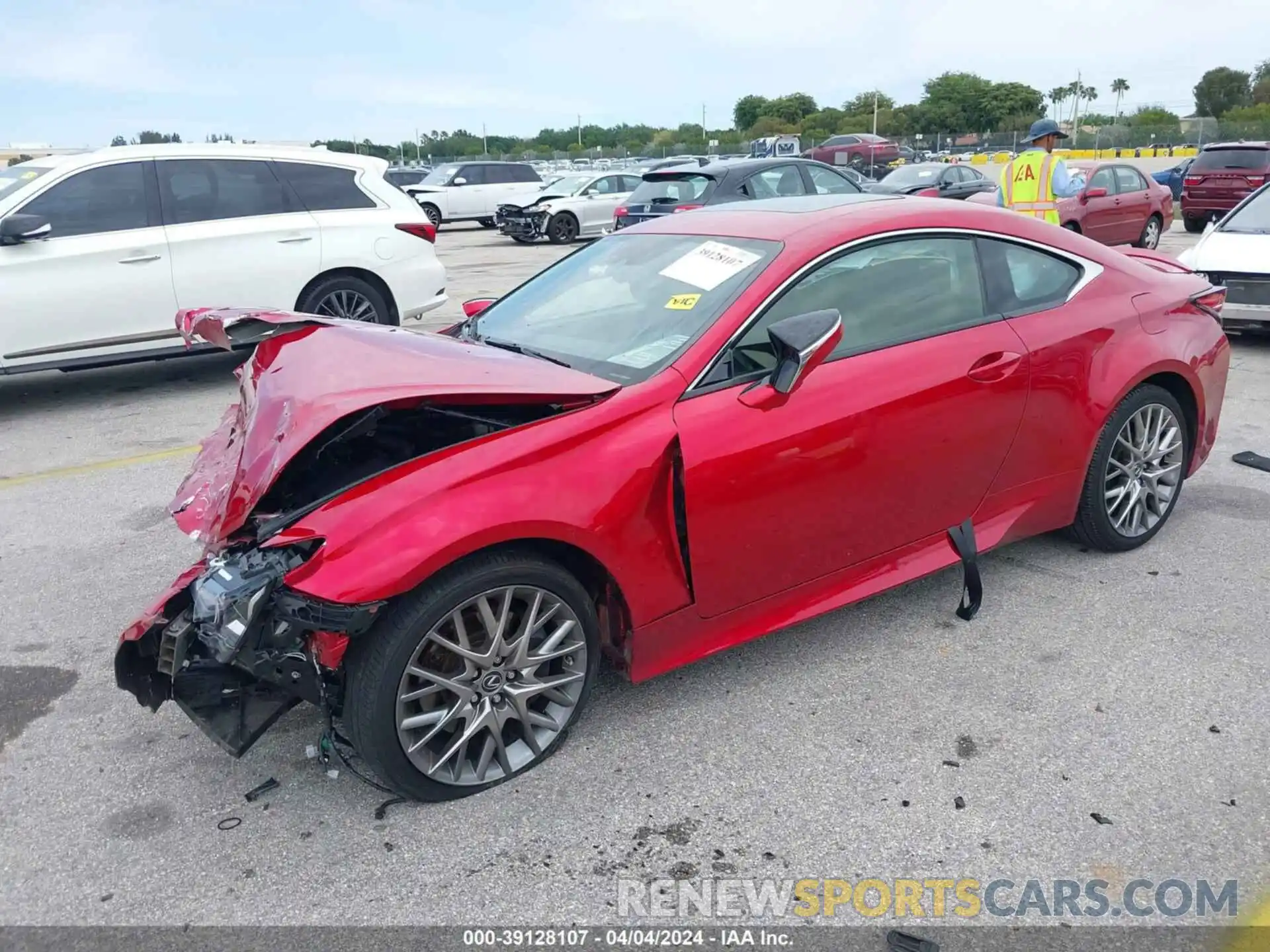 2 Photograph of a damaged car JTHHZ5BC5K5021685 LEXUS RC 350 2019