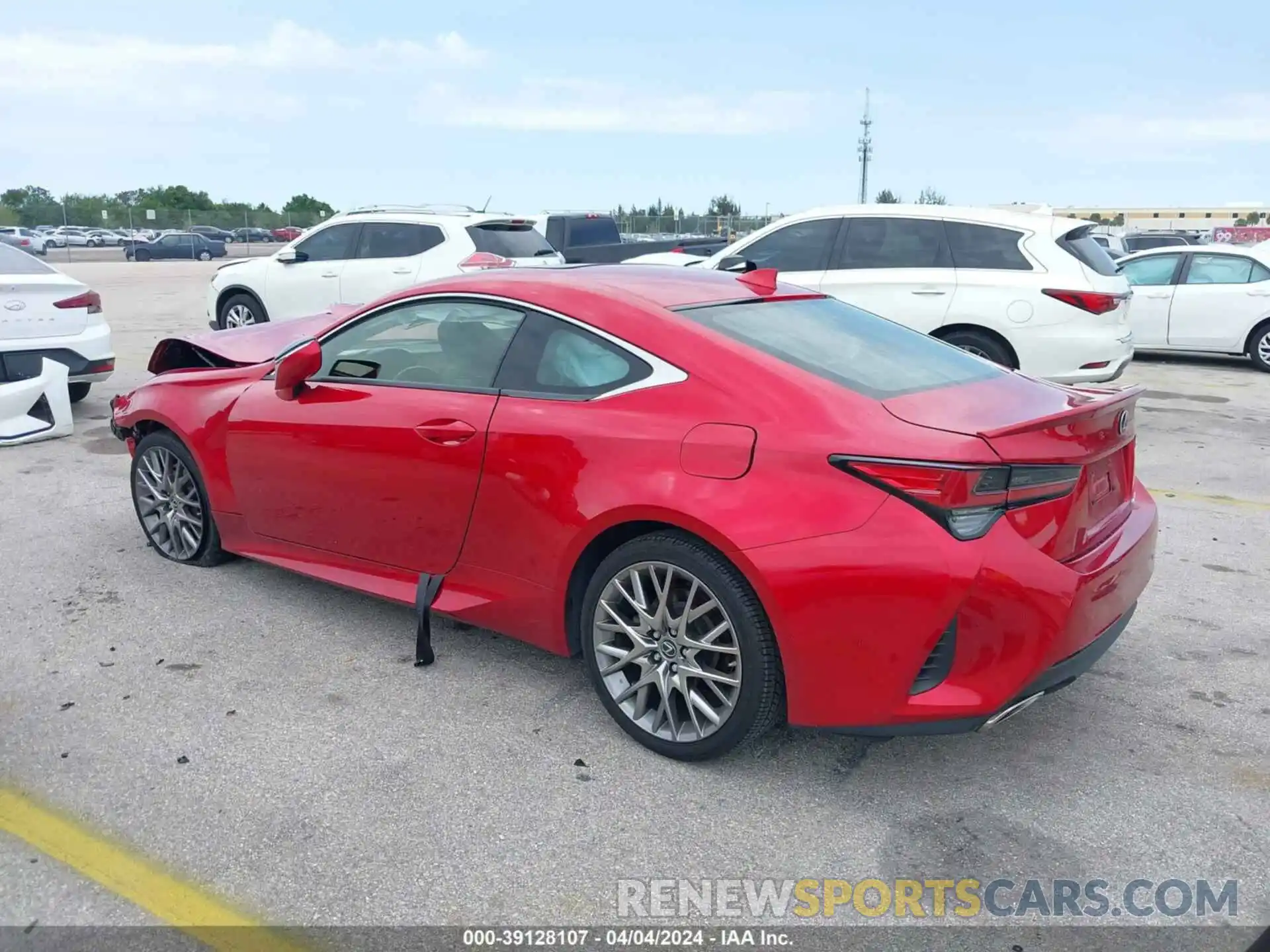 3 Photograph of a damaged car JTHHZ5BC5K5021685 LEXUS RC 350 2019