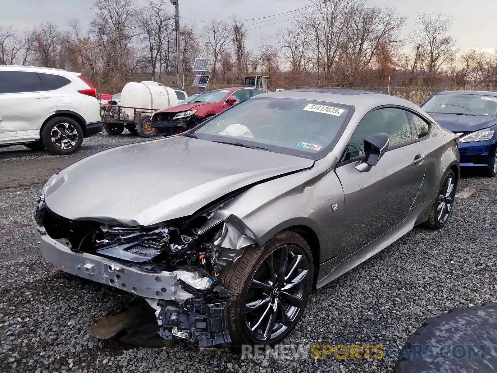 2 Photograph of a damaged car JTHSZ5BC6K5009096 LEXUS RC 350 2019