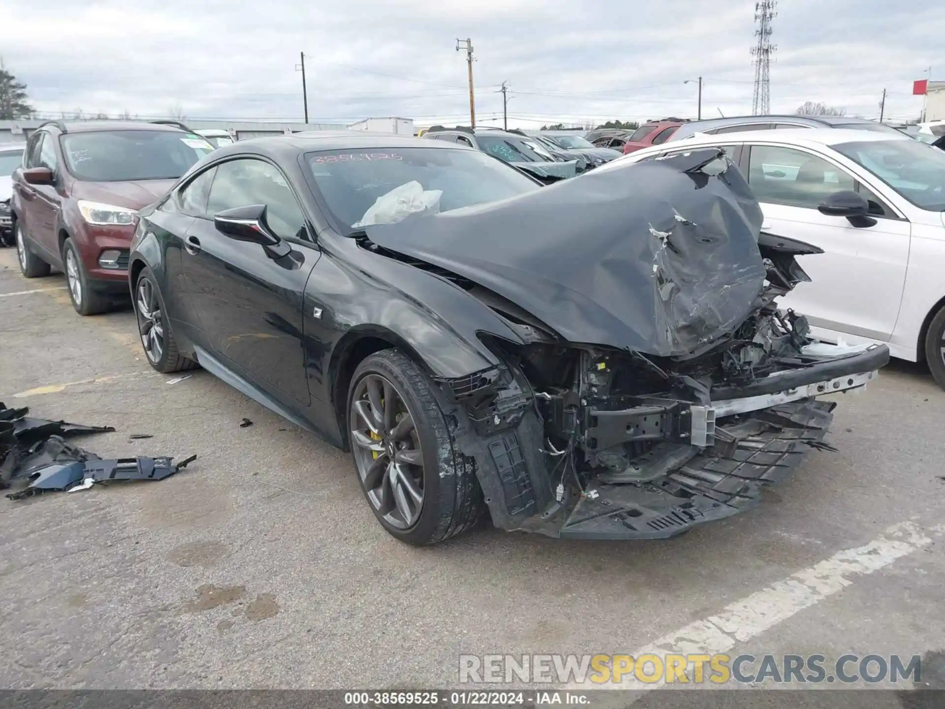 1 Photograph of a damaged car JTHGZ5BC6N5025809 LEXUS RC 350 2022