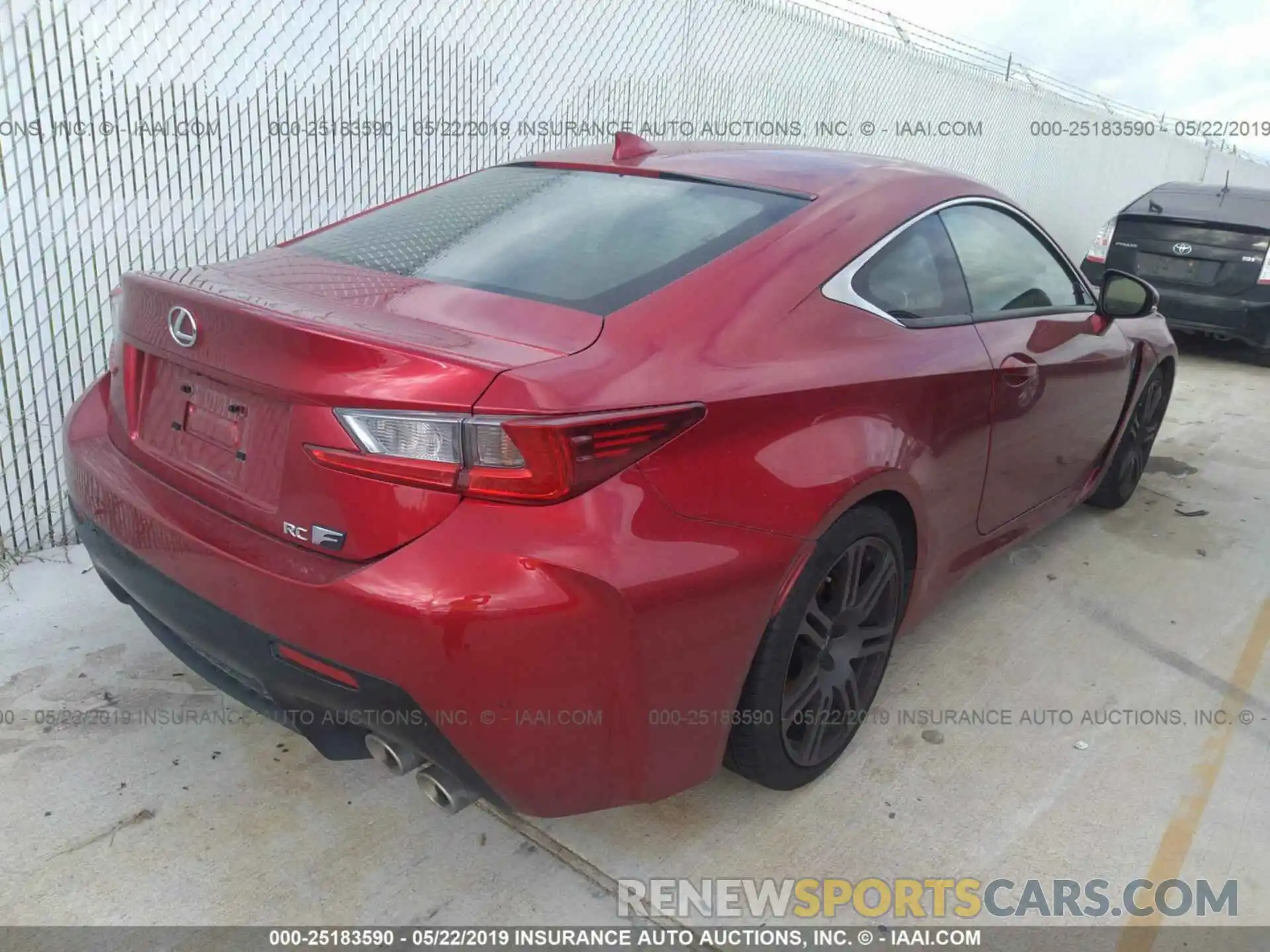 4 Фотография поврежденного автомобиля JTHHP5BC1K5007238 LEXUS RC-F 2019