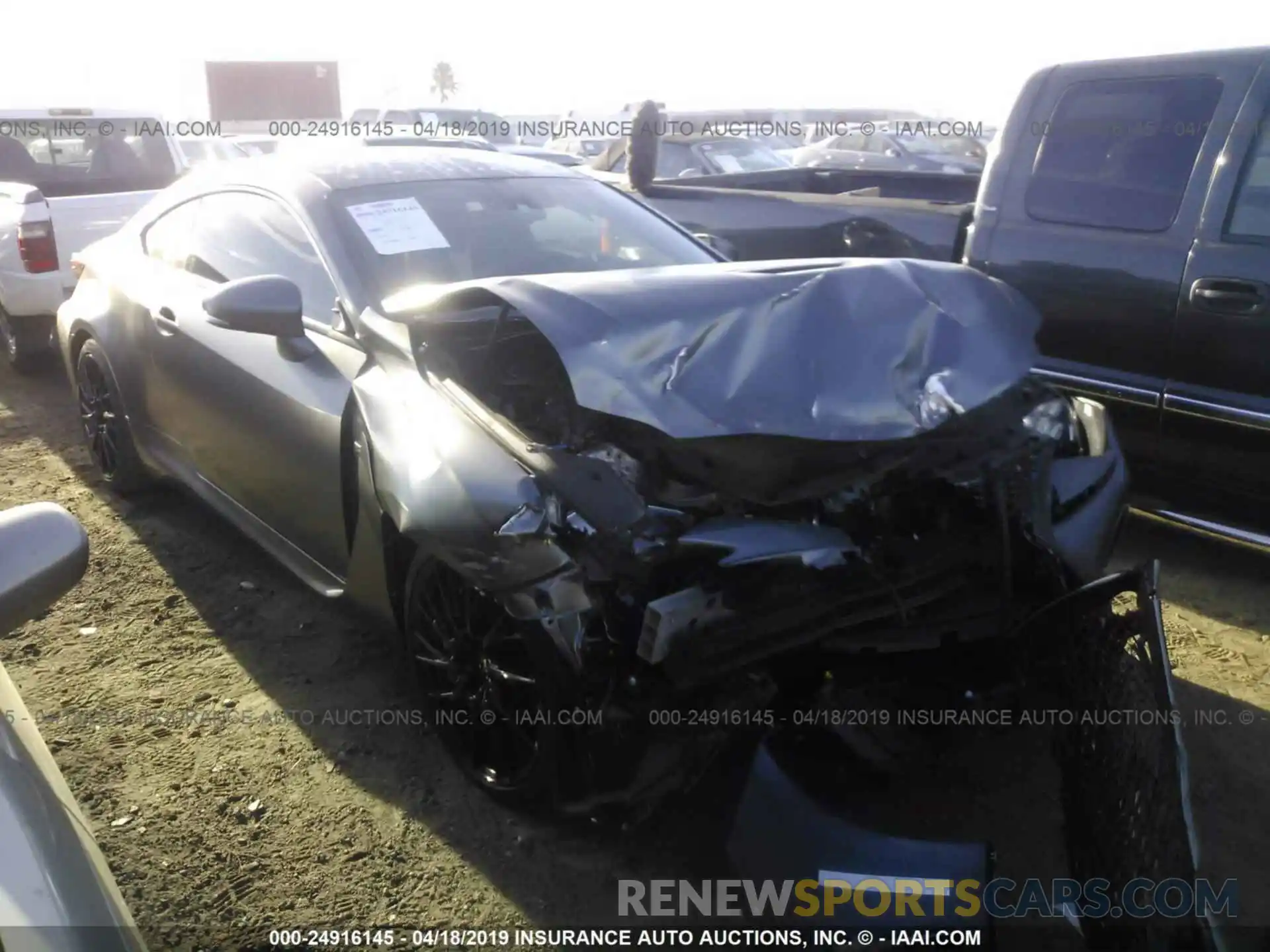 1 Photograph of a damaged car JTHHP5BC3K5006947 LEXUS RC-F 2019