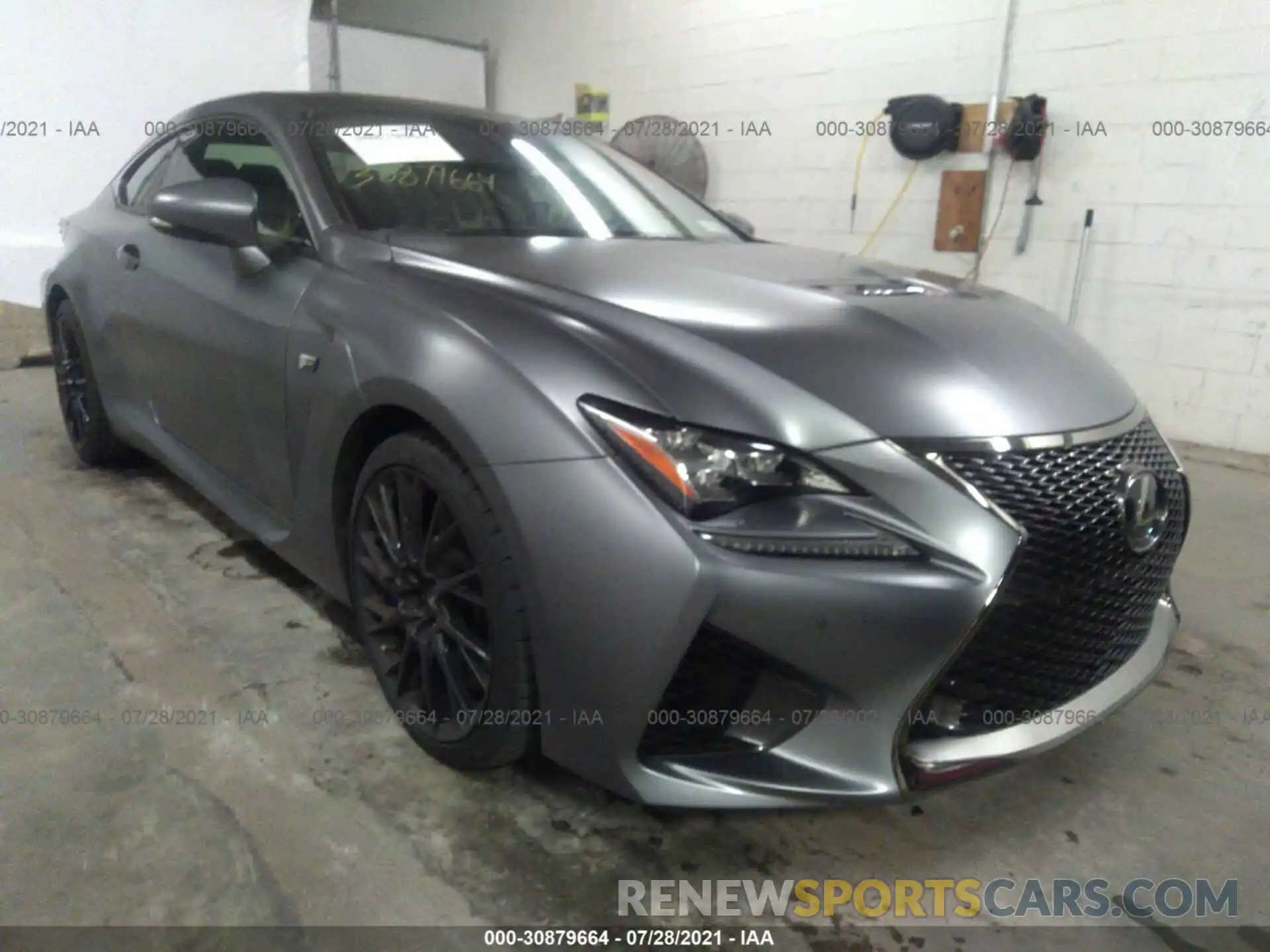 1 Photograph of a damaged car JTHHP5BC6K5007056 LEXUS RC F 2019