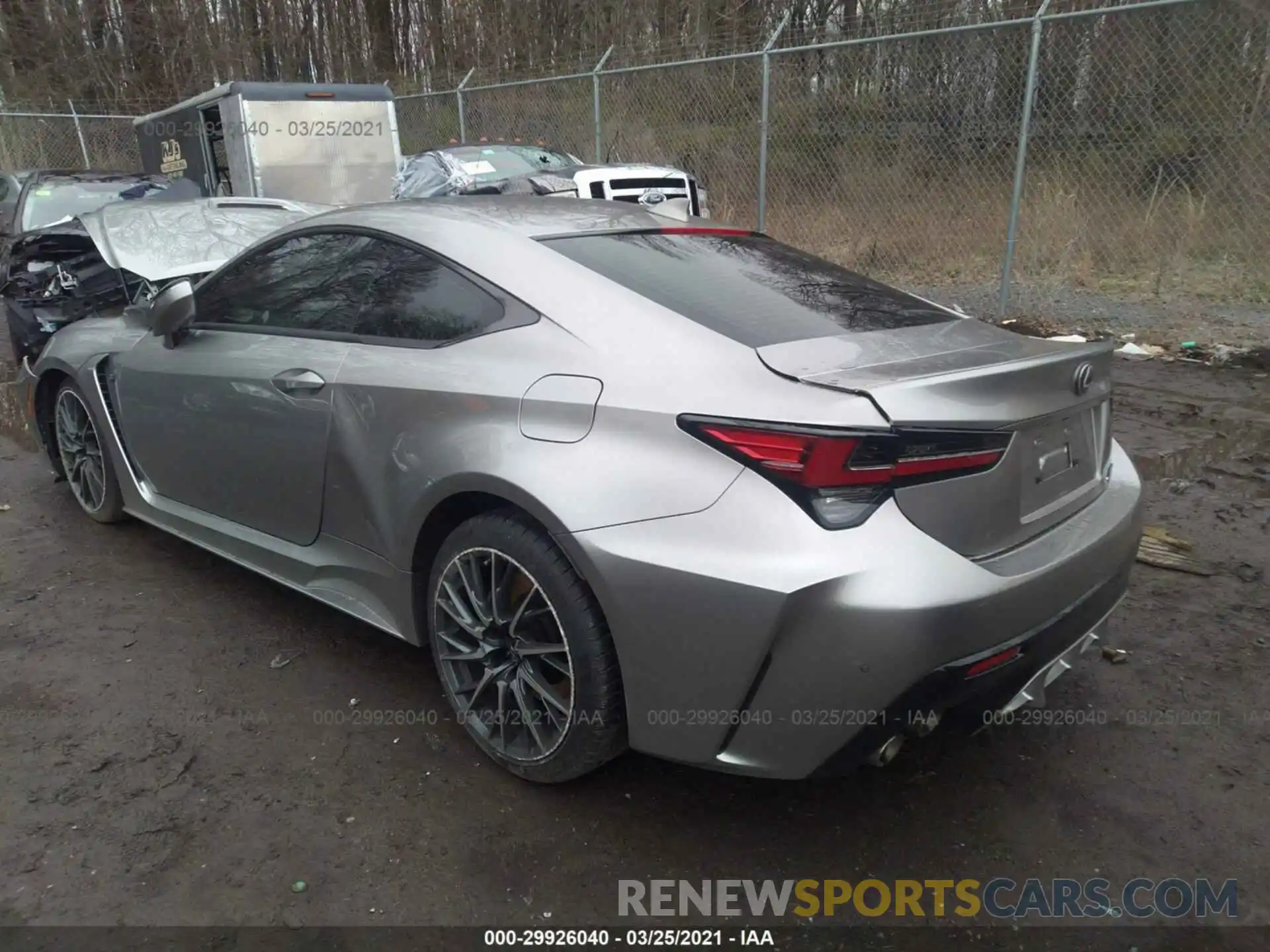 3 Фотография поврежденного автомобиля JTHDP5BC3L5007550 LEXUS RC F 2020