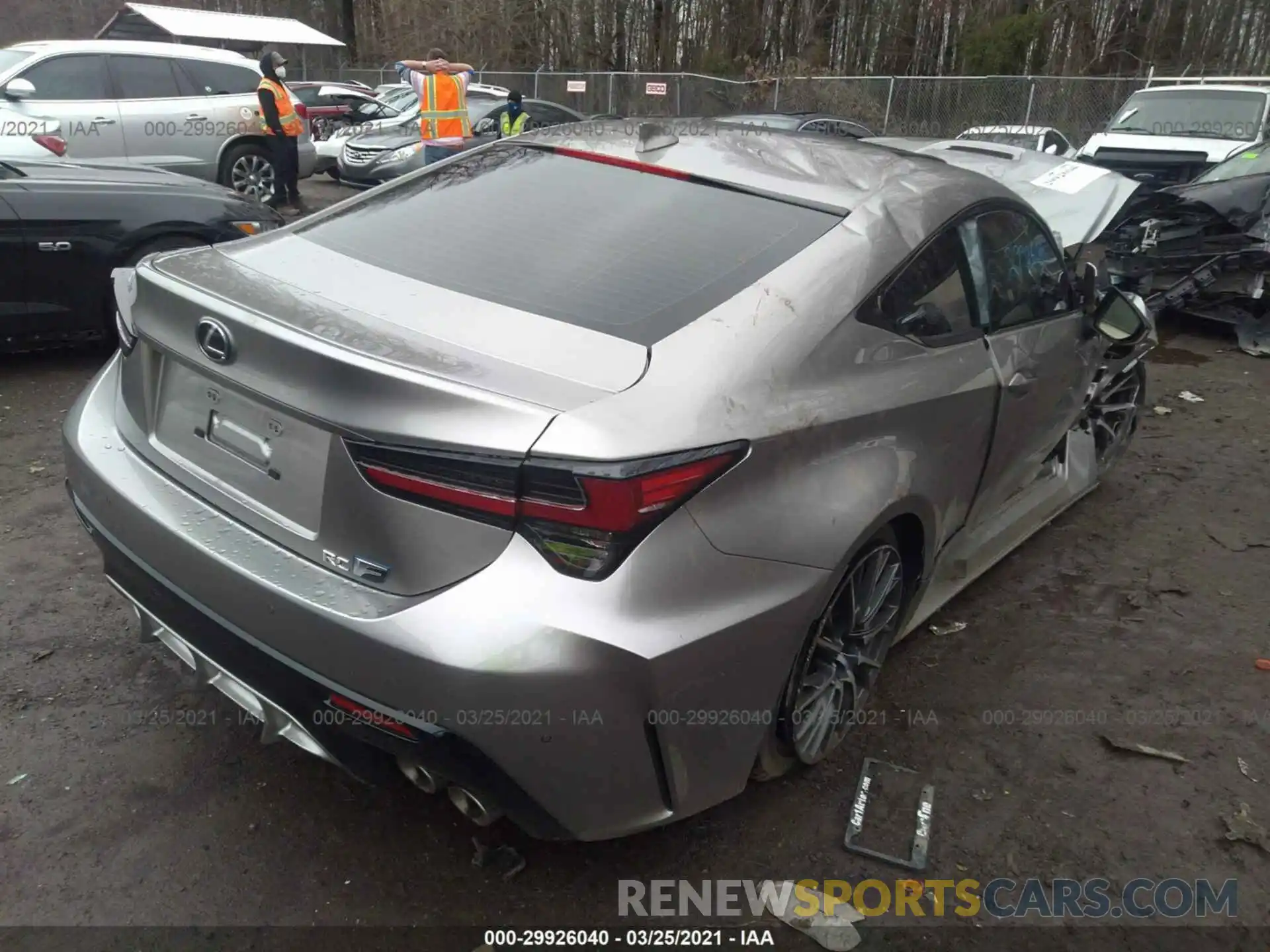 4 Фотография поврежденного автомобиля JTHDP5BC3L5007550 LEXUS RC F 2020