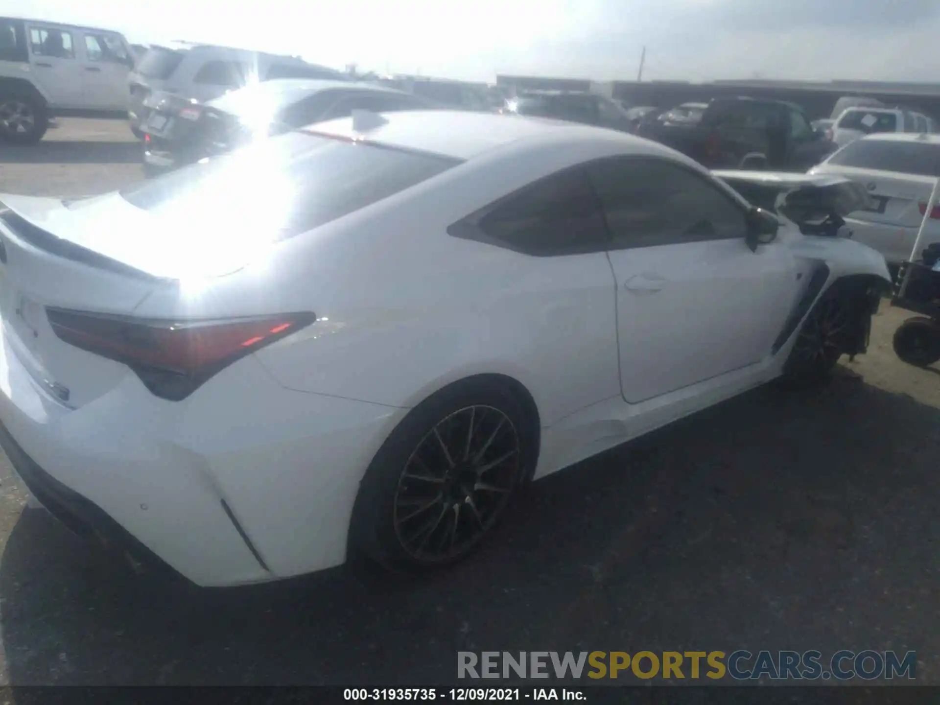 4 Фотография поврежденного автомобиля JTHDP5BCXL5007870 LEXUS RC F 2020