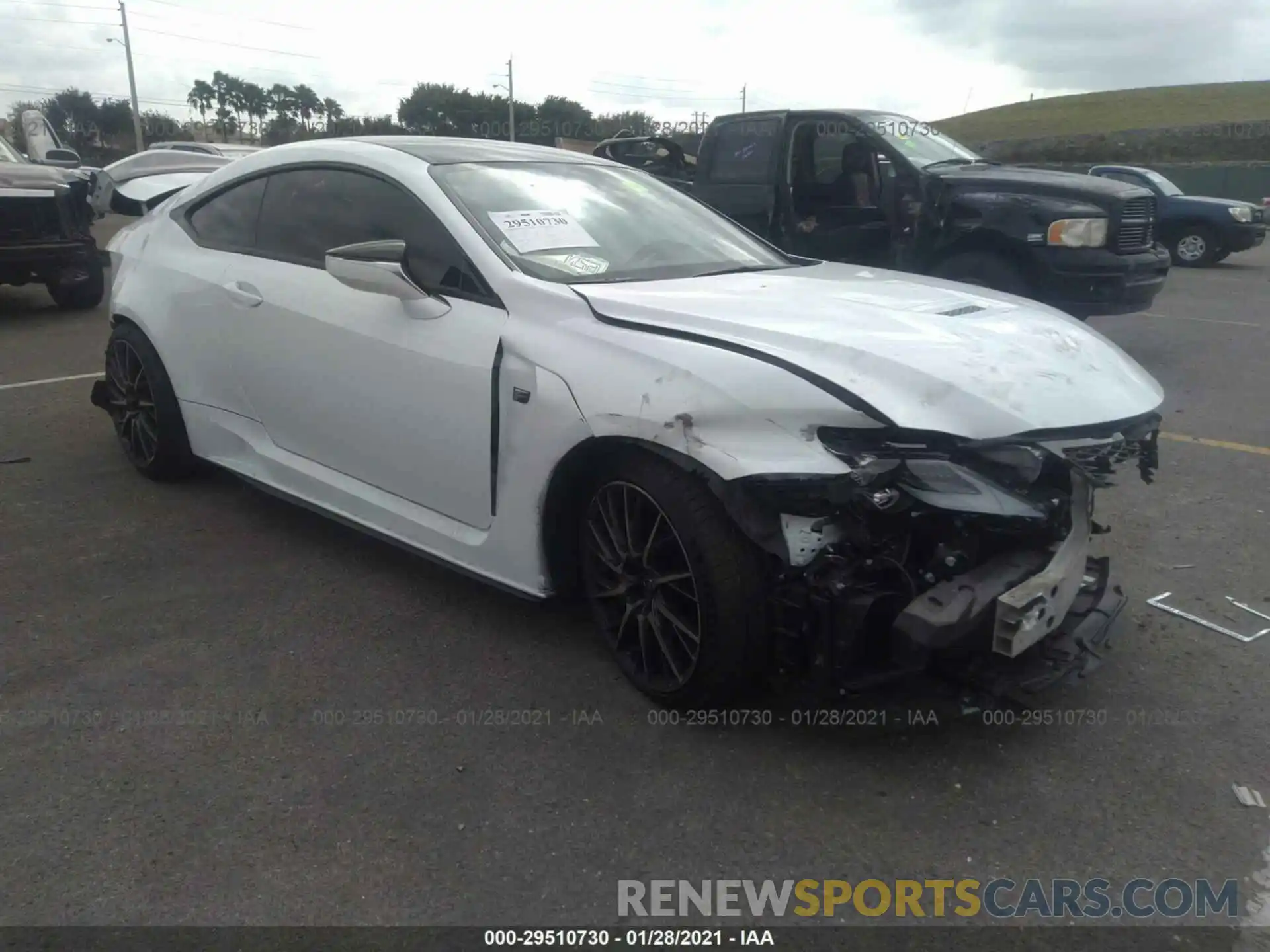 1 Photograph of a damaged car JTHJP5BCXL5007631 LEXUS RC F 2020