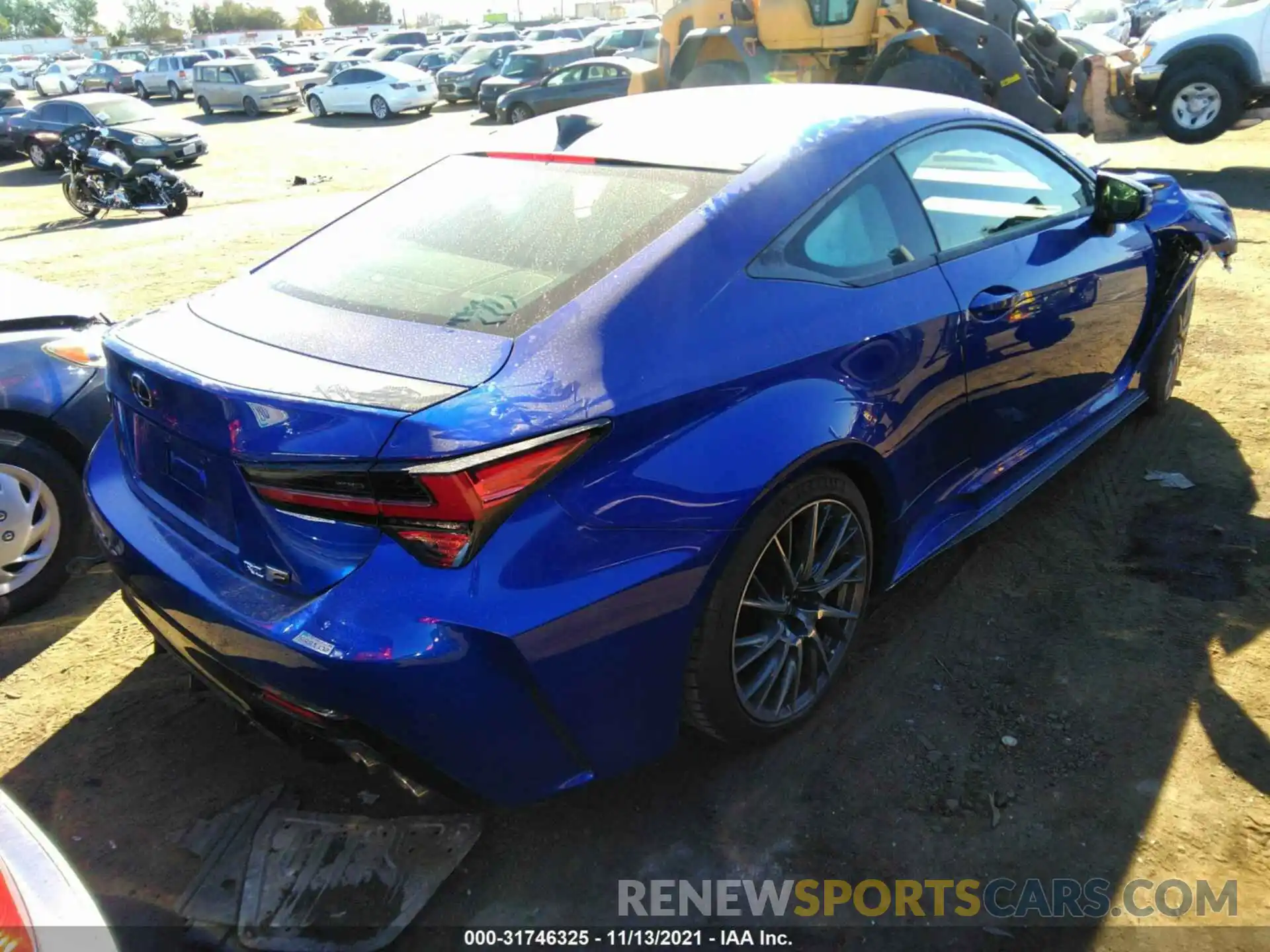 4 Фотография поврежденного автомобиля JTHJP5BC7M5008219 LEXUS RC F 2021