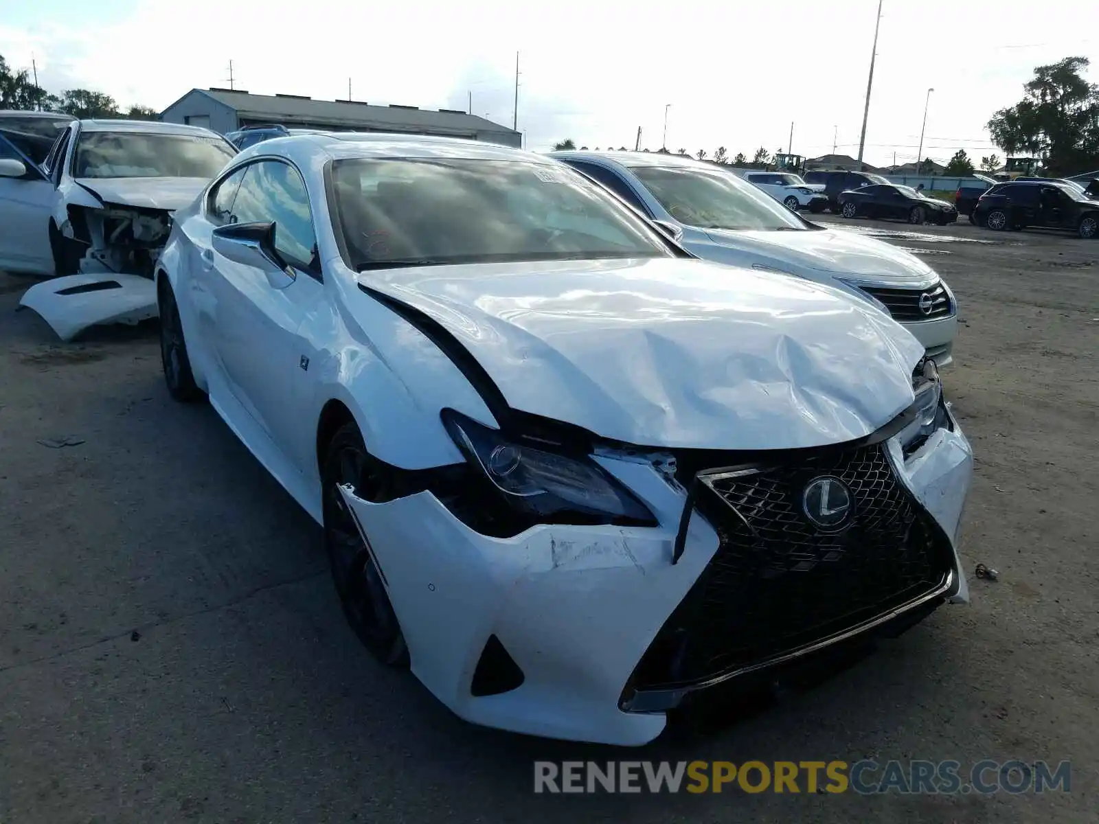 1 Photograph of a damaged car JTHHA5BC0K5009869 LEXUS RC300 2019