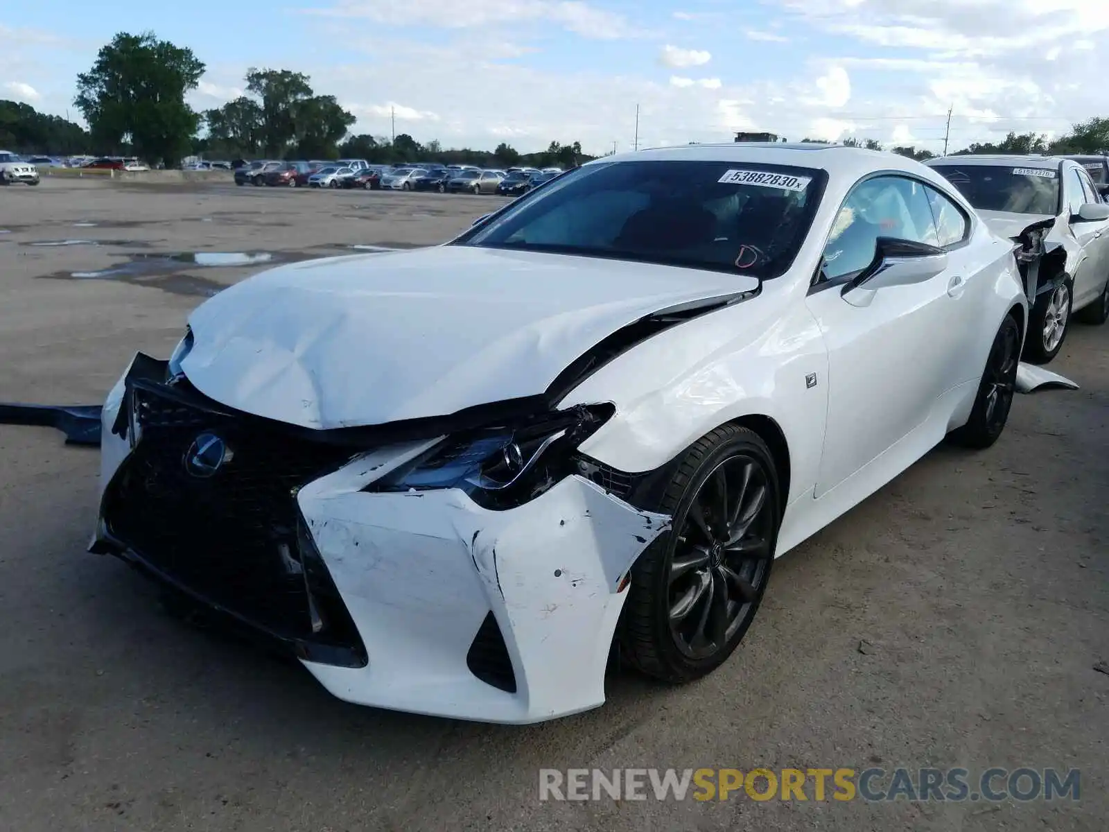 2 Photograph of a damaged car JTHHA5BC0K5009869 LEXUS RC300 2019