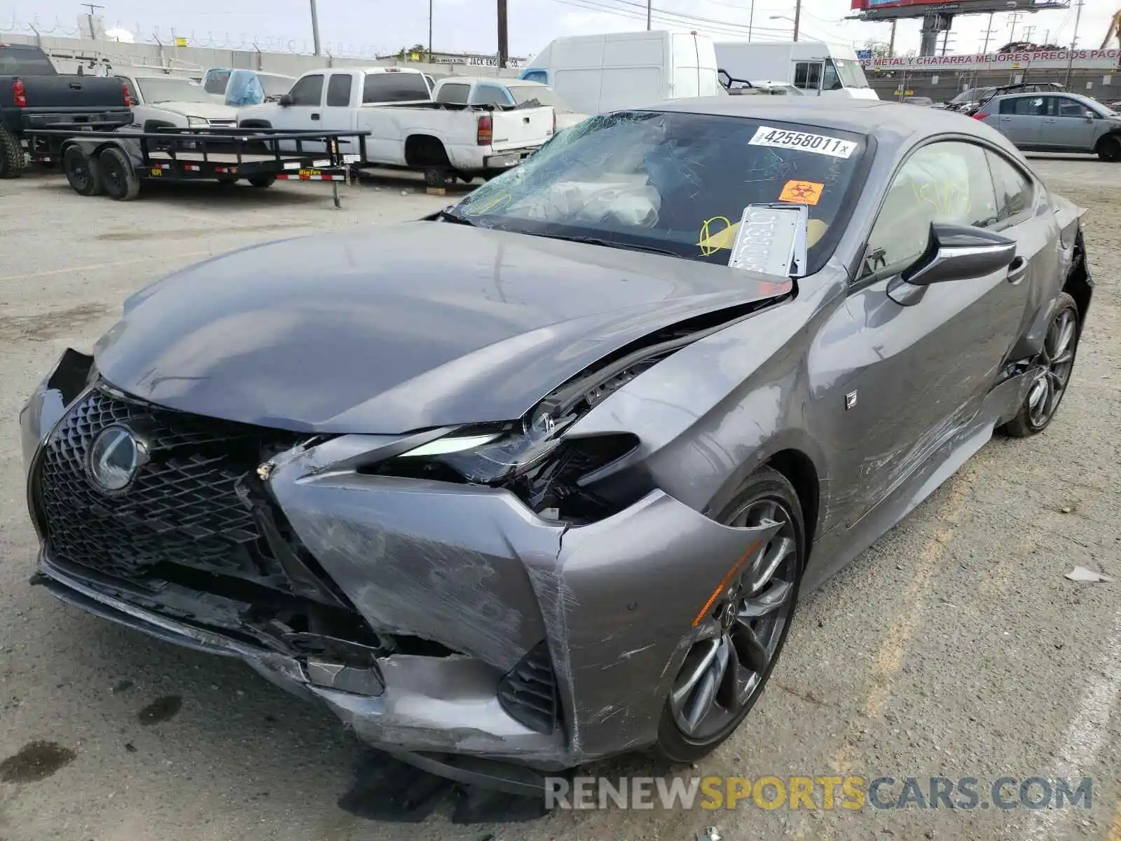 2 Photograph of a damaged car JTHHA5BC0K5010021 LEXUS RC300 2019