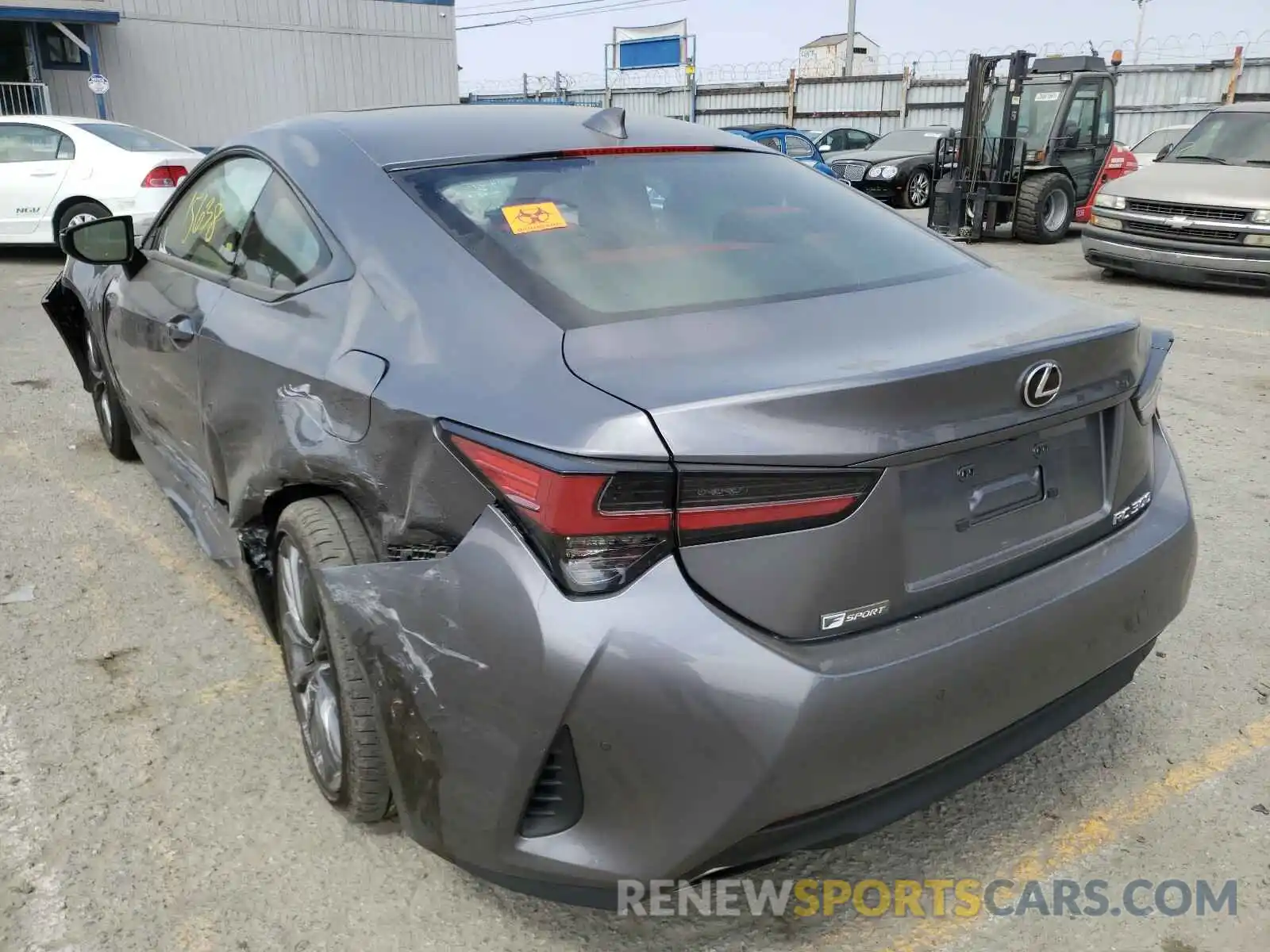 3 Photograph of a damaged car JTHHA5BC0K5010021 LEXUS RC300 2019